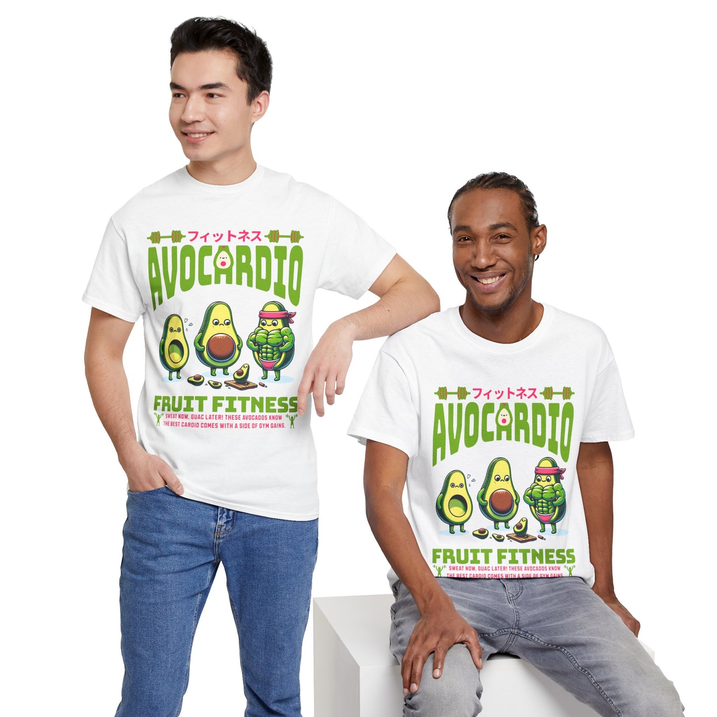 Avocardio Active Gym Shirt Avocado Fitness Graphic Tee