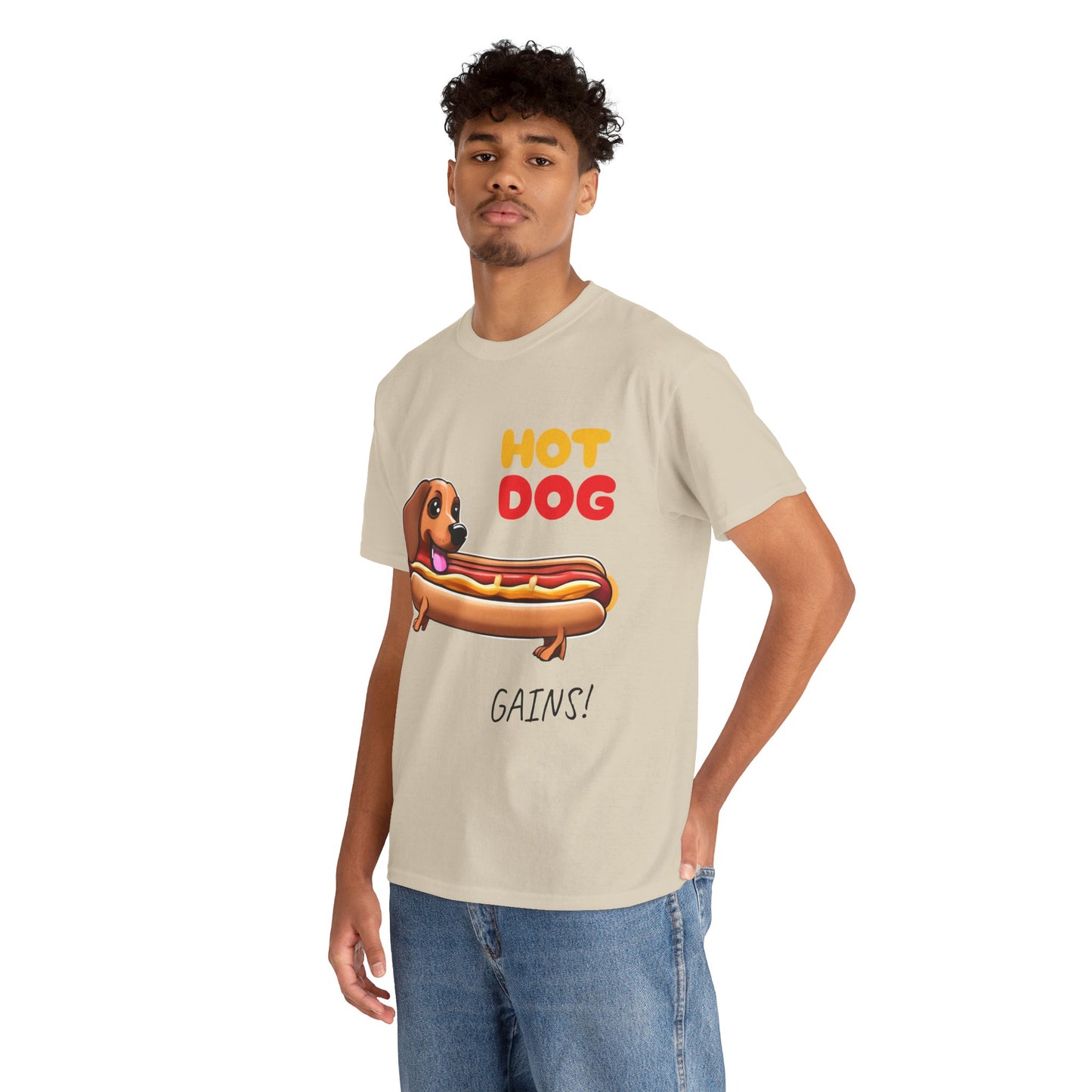 Hot Dog Gains Dachshund Dog - Flashlander Gym Shirt