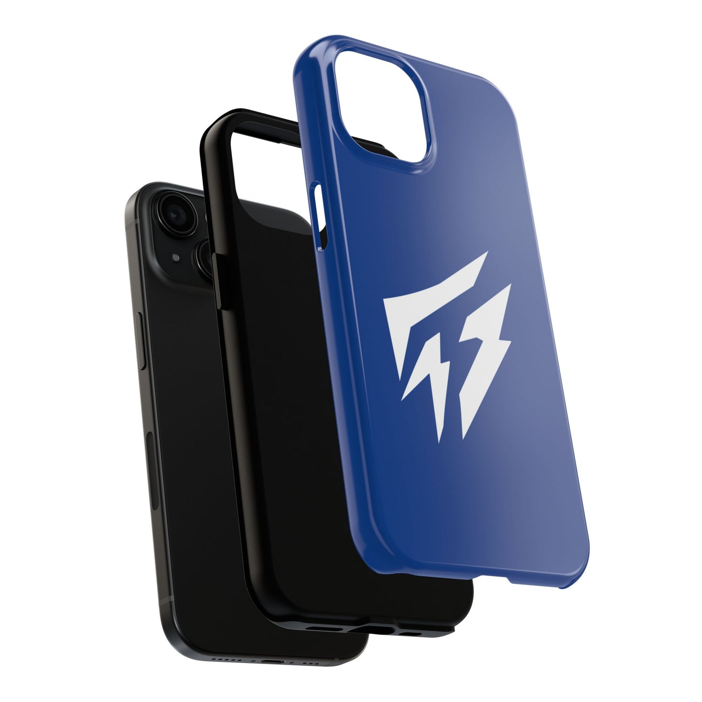 Flashlander Thunders Tough Phone Cases for all Iphone and Samsung Galaxy Dark Blue