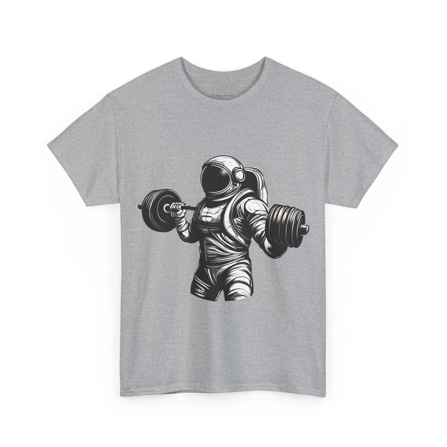 Camiseta de culturista astronauta: rompiendo límites en el espacio Camiseta gráfica de gimnasio Flashlander