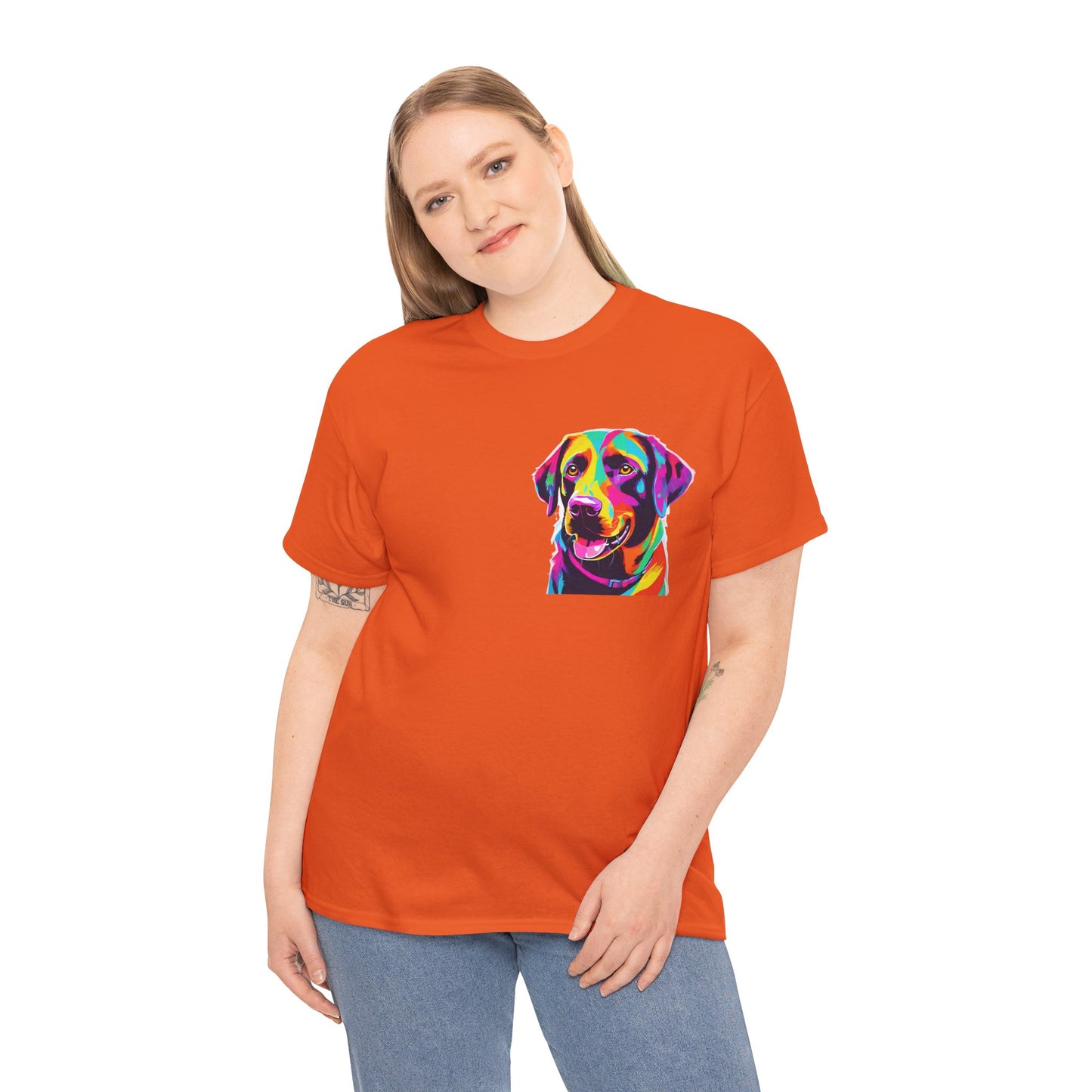 Pop Art Lab Dog in the Heart Flashlander Gym Shirt