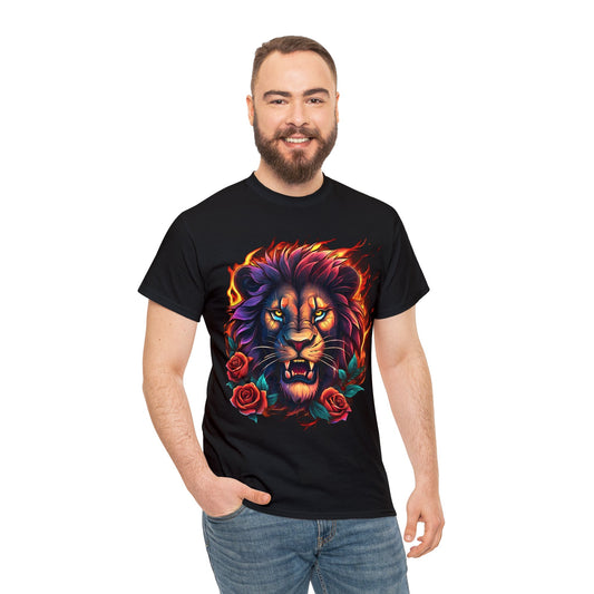 Eye of Lion Flames and Roses Tee Flashlander
