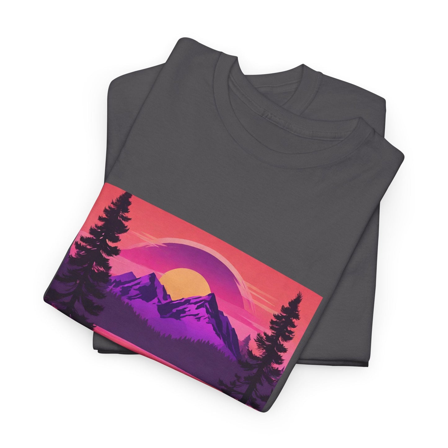 Bear Majestic Sunset Graphic Tee Flashlander