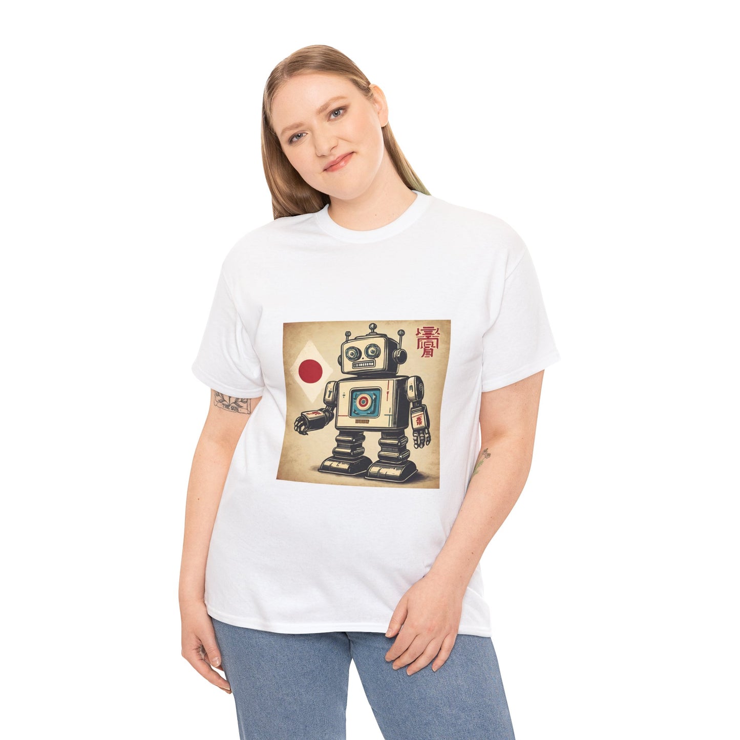 Camiseta deportiva con diseño de robot japonés vintage - Flashlander