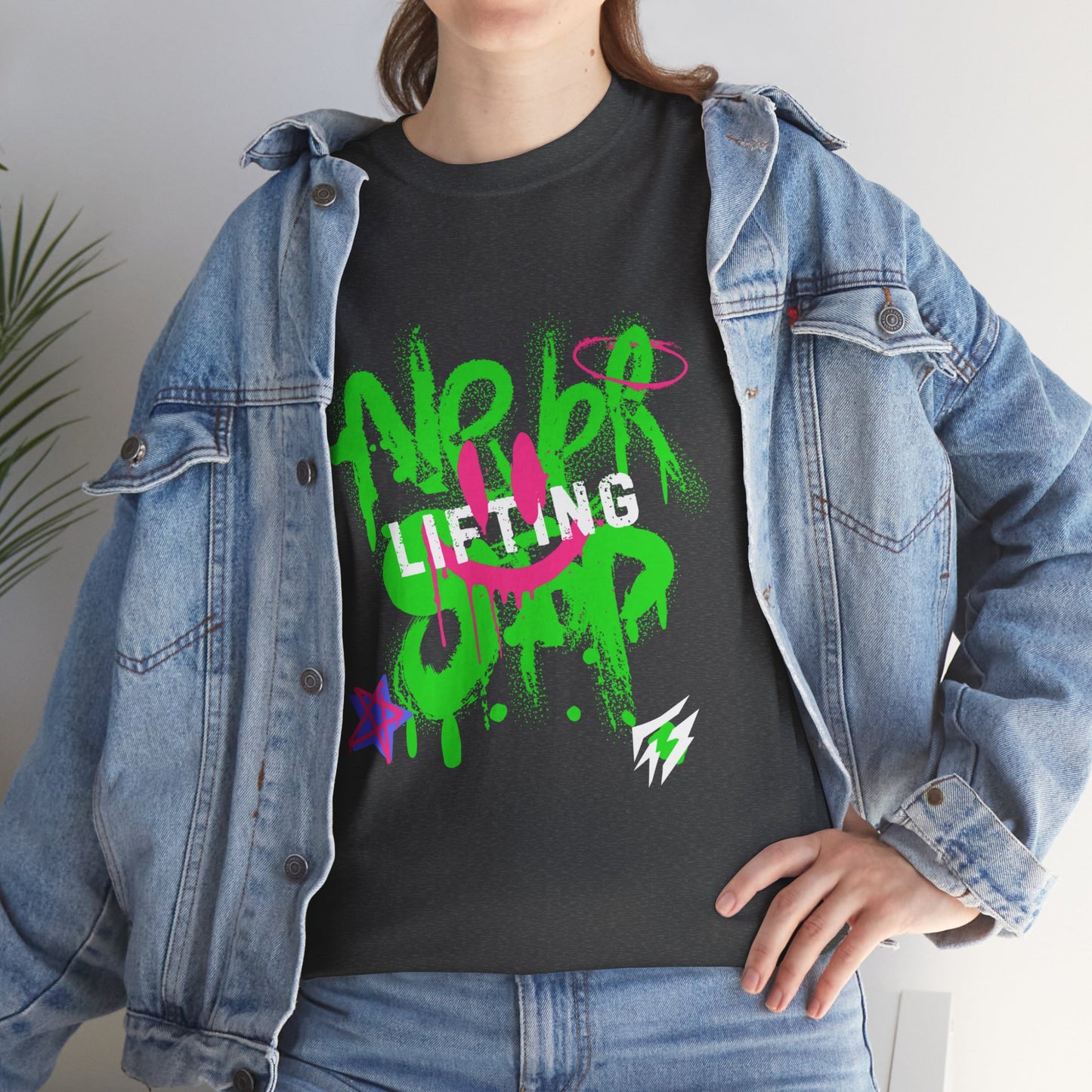 Graffiti Flashlander - Never Stop Lifting Gym T-Shirt Sport Grey