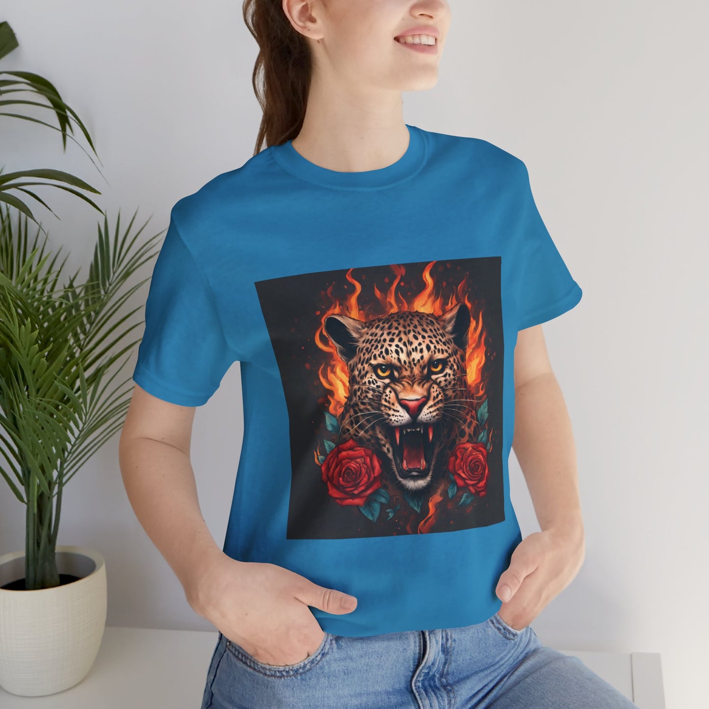 Leopard Flames Flashlander Gym Shirt