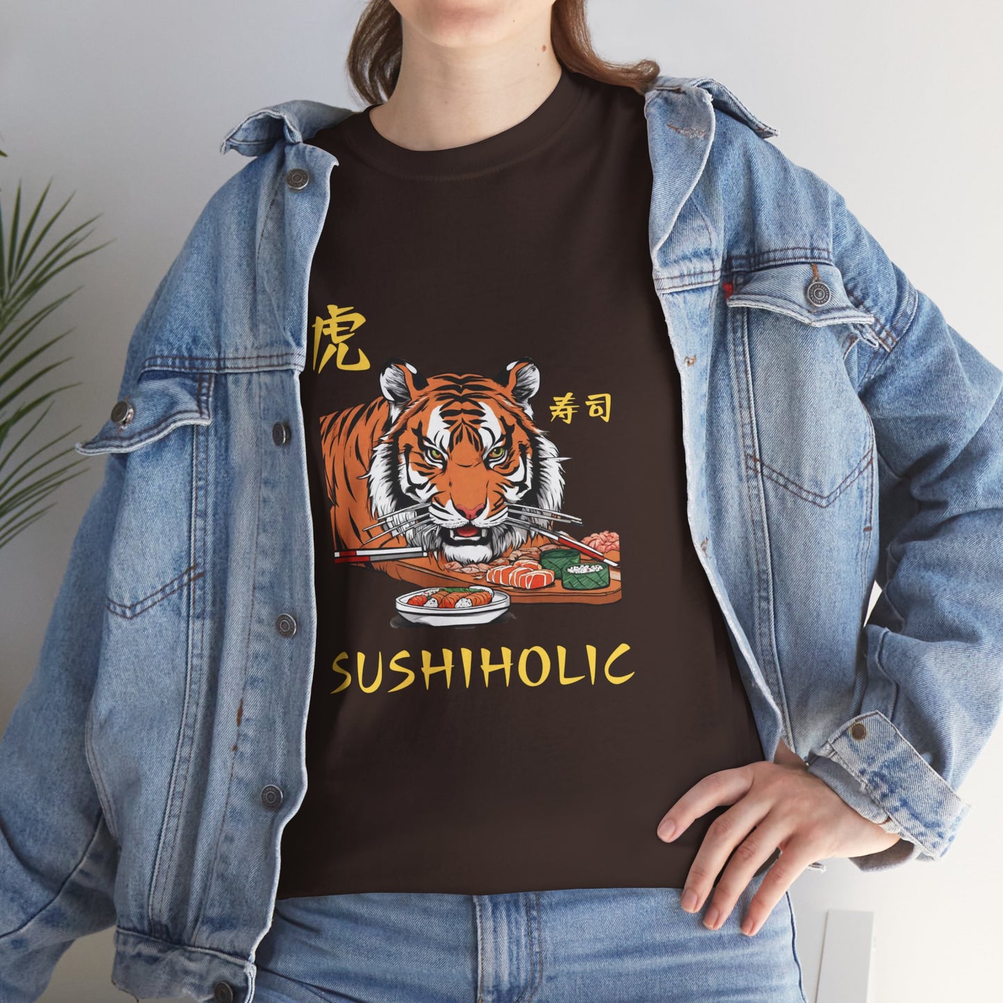 Tiger Sushi Lovers Sushiholic Graphic Tee Flashlander