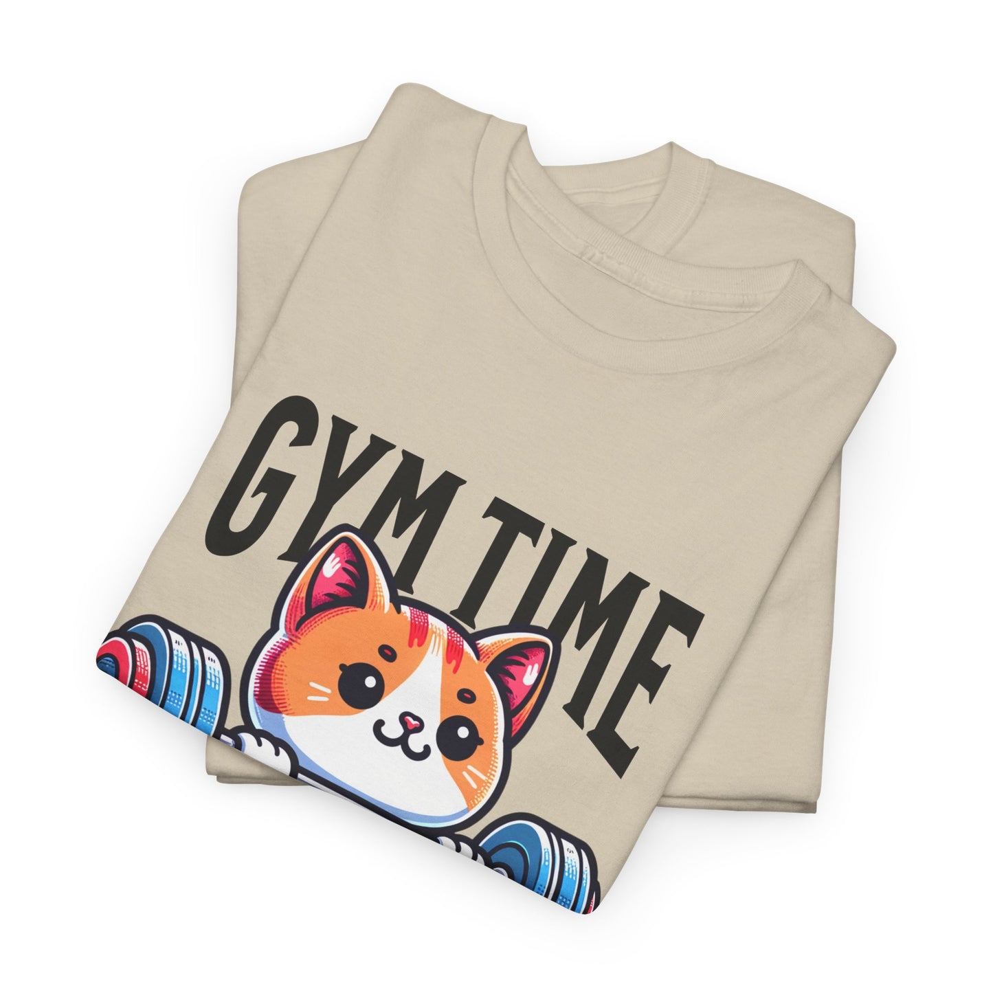 Cute Cat Gym Time Shirt Flashlander Graphic Tee