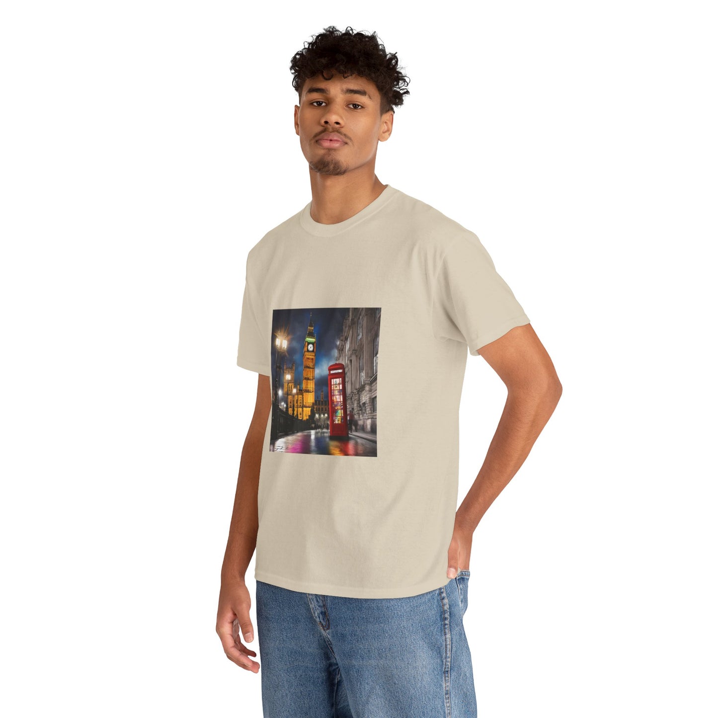 London City Big Ben, Reino Unido, Inglaterra Camisa Unisex Heavy Cotton Camiseta Marca Flashlander