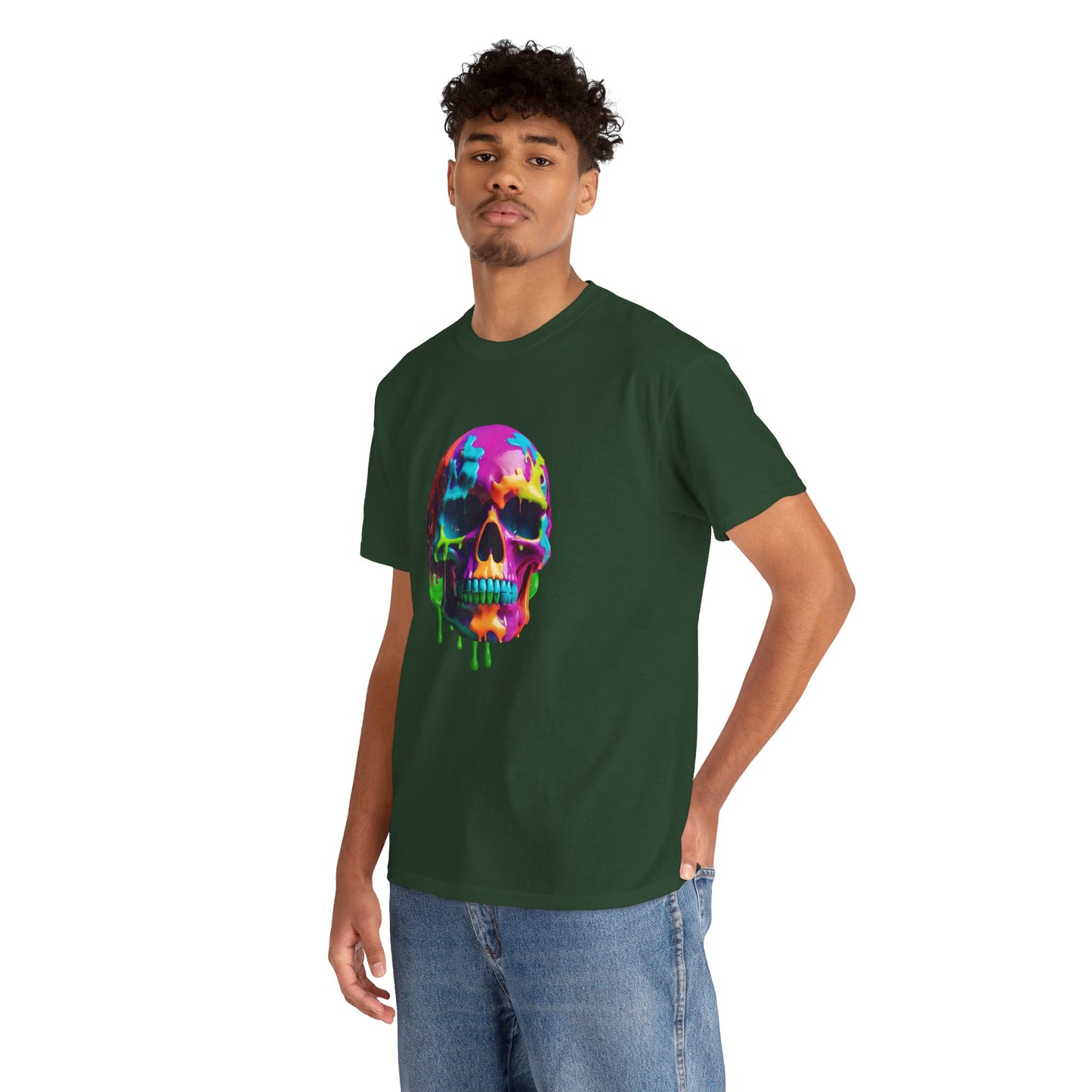 Neon Meltdown Skull Flashlander Gym Shirt