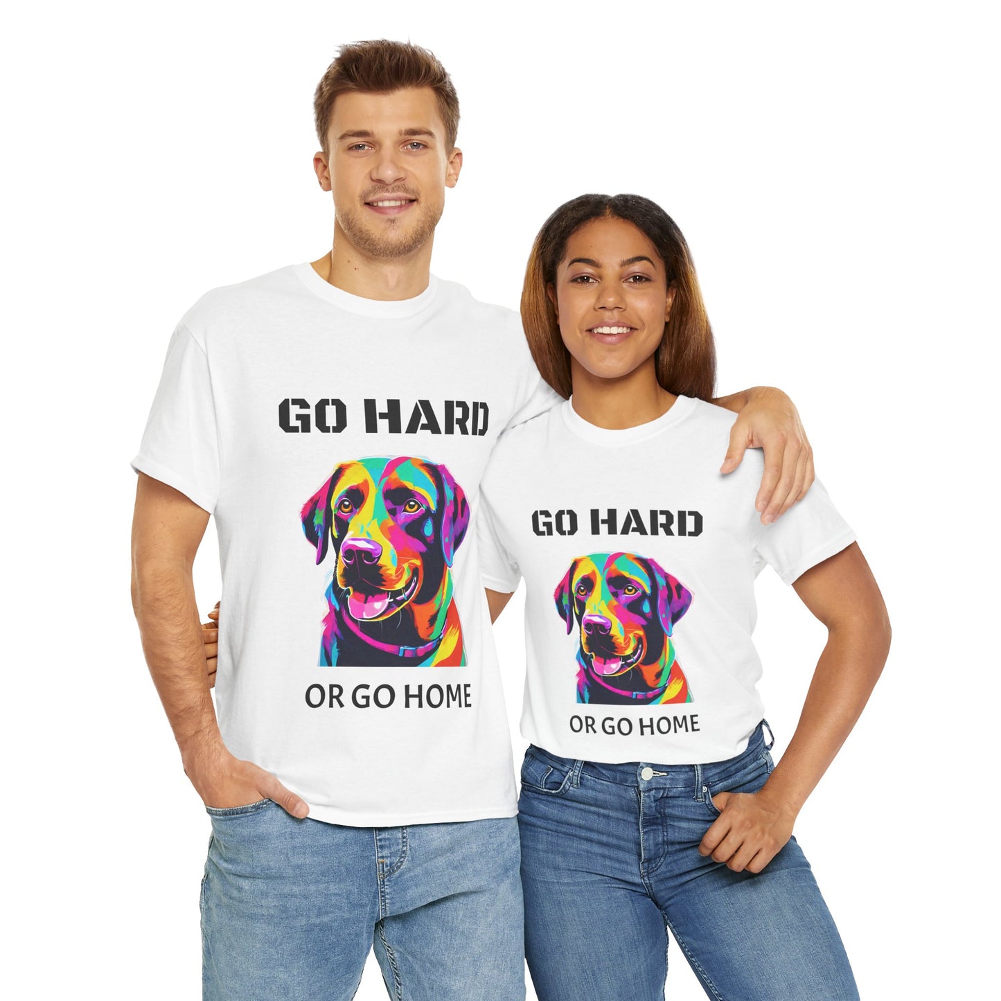 Labrador Retriever Dog Pop Art  - Go Hard Or Go Home Flashlander Gym Shirt