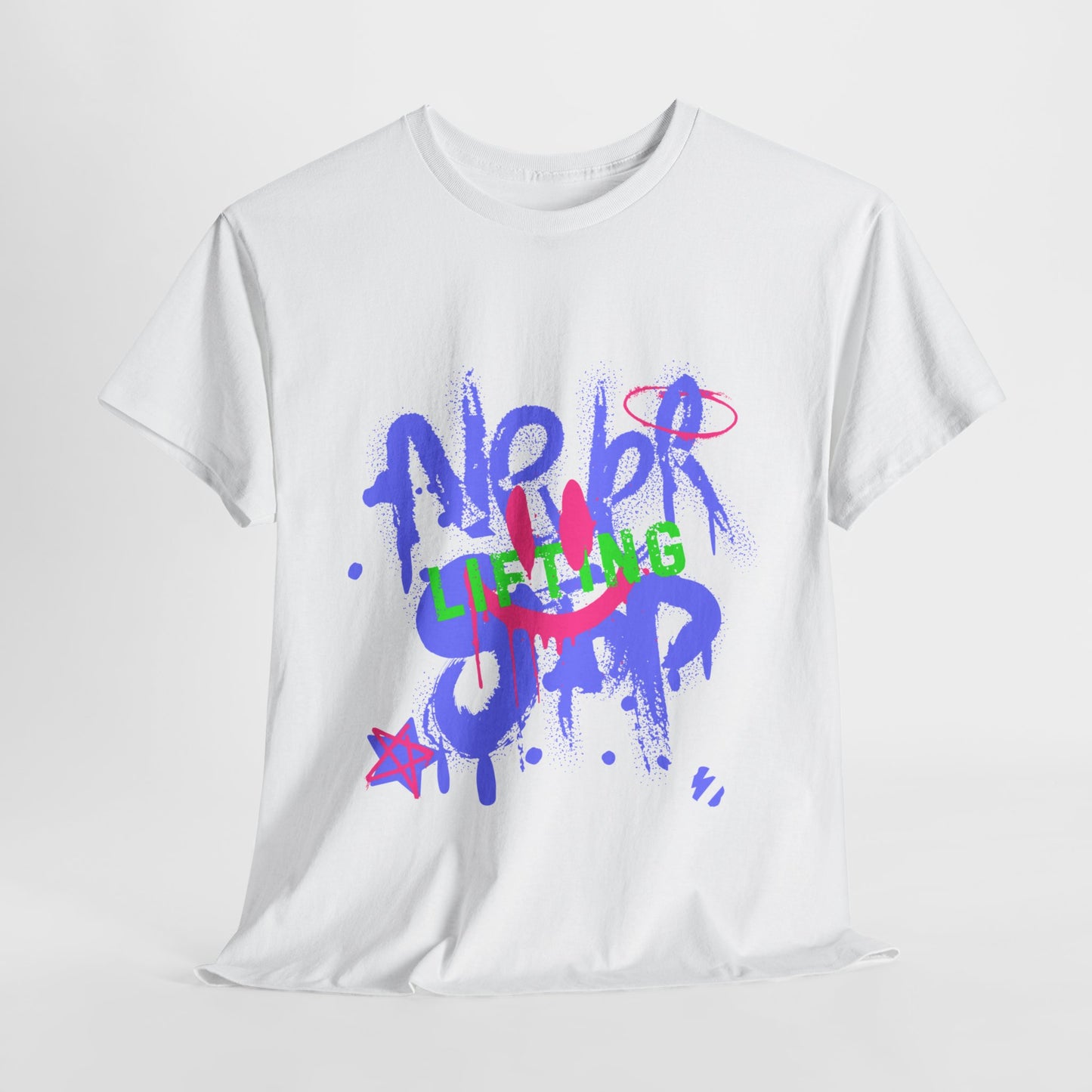 T-shirt de sport Graffiti Flashlander - Never Stop Lifting Gris