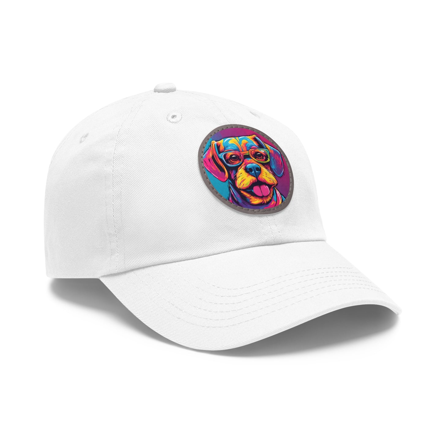 Chapeau pour chien avec lunettes, casquette pour chien, chapeau Pop Art pour chien, chapeau de papa avec patch (rond), casquette de baseball, chapeau pour chien, casquette pour chien, chapeau personnalisé Flashlander