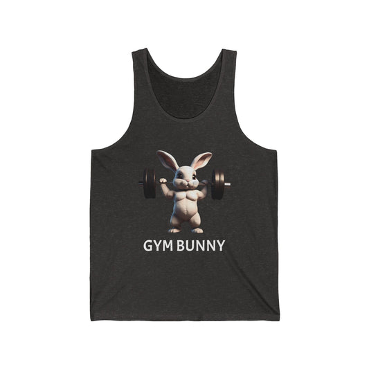 Bodybuilding Rabbit Vintage Gym Cotton Unisex Jersey Tank