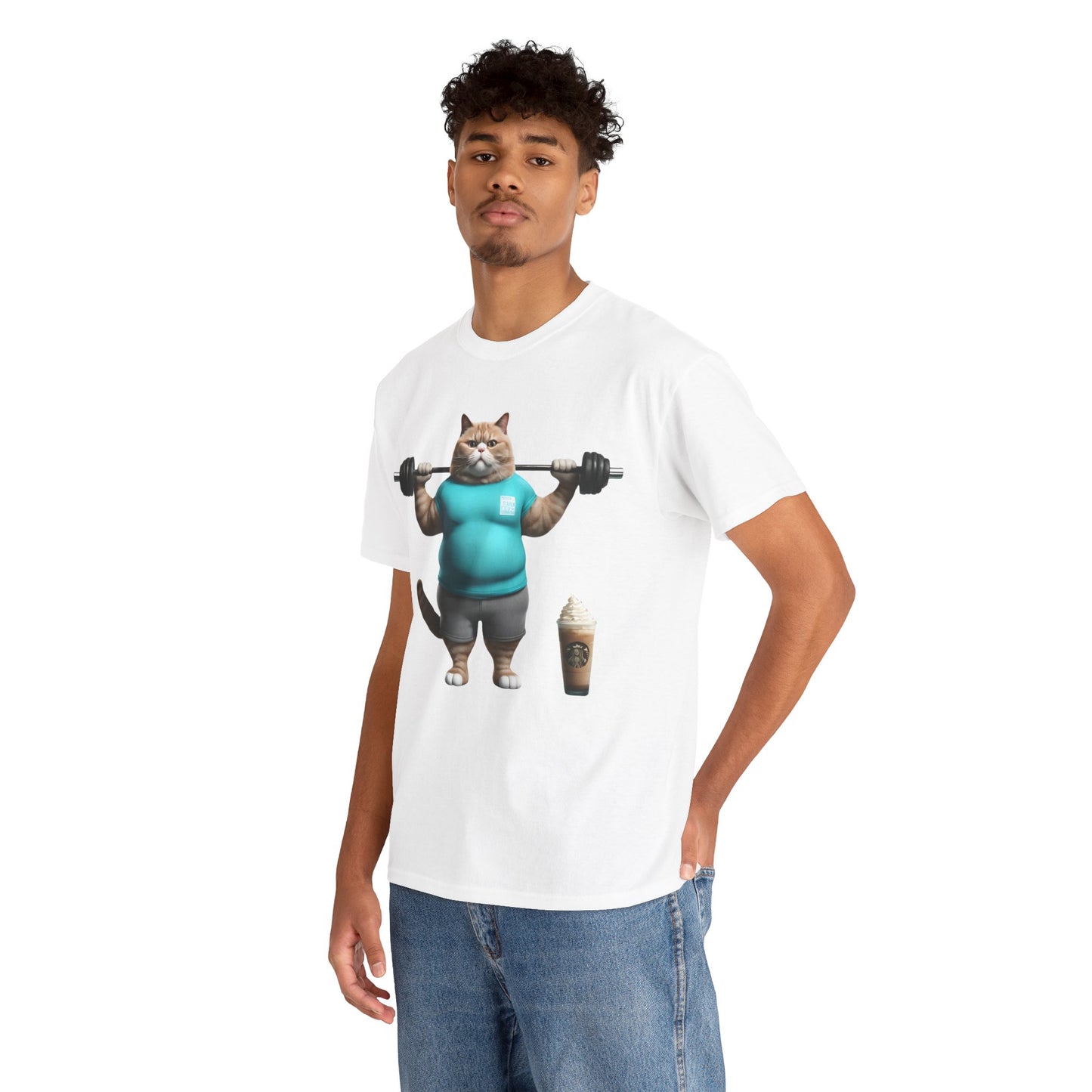 Funny Fat Cat Lifting - Flashlander Gym Shirt