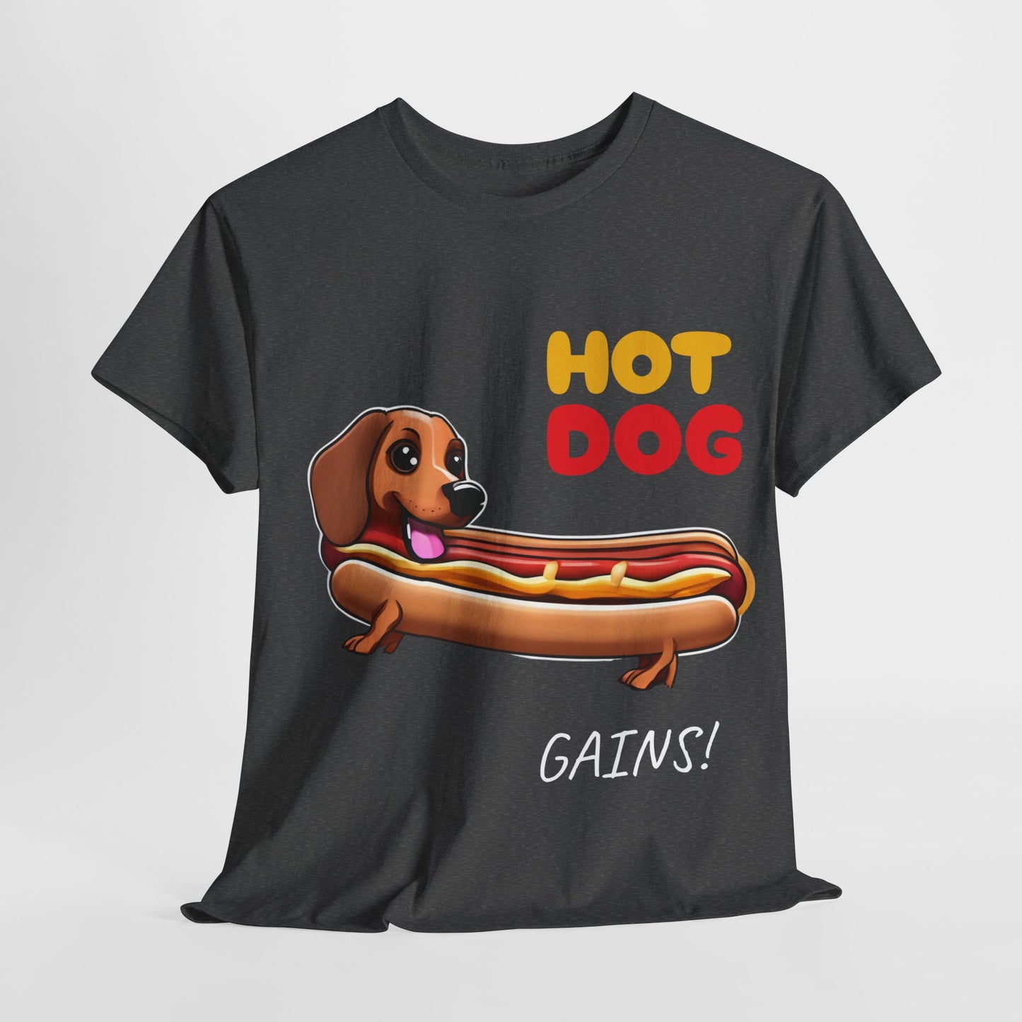 Hot Dog Gains Dachshund Dog - Flashlander Gym Shirt