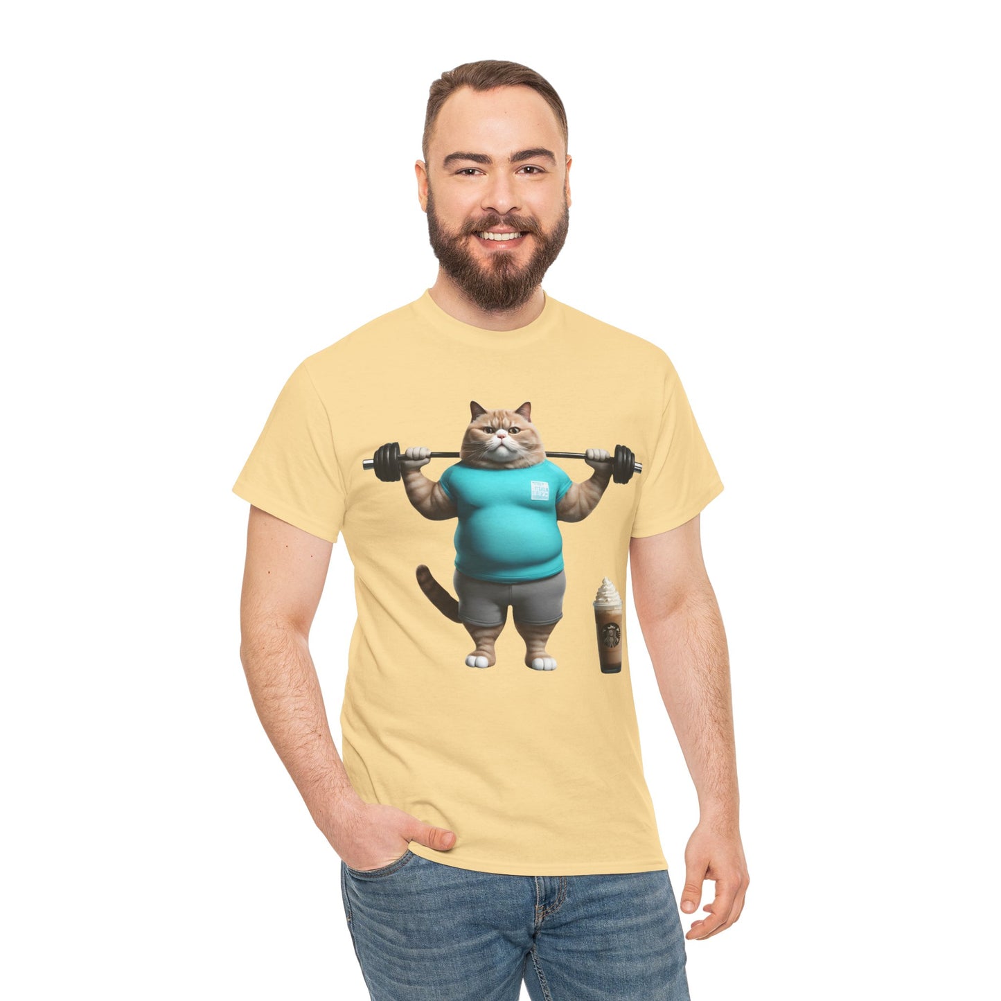 Funny Fat Cat Lifting - Flashlander Gym Shirt