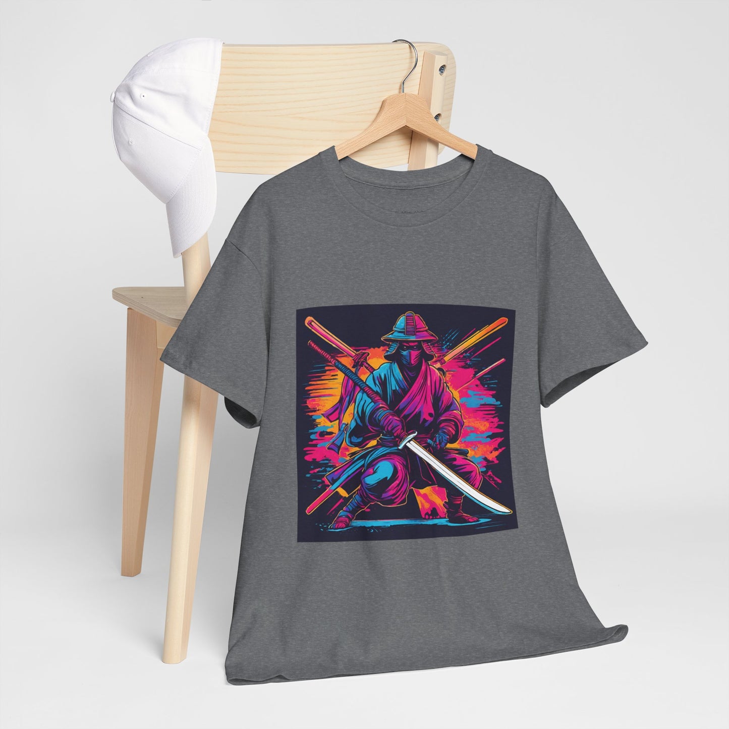 Samurai Warrior Sunset - Flashlander Gym Shirt