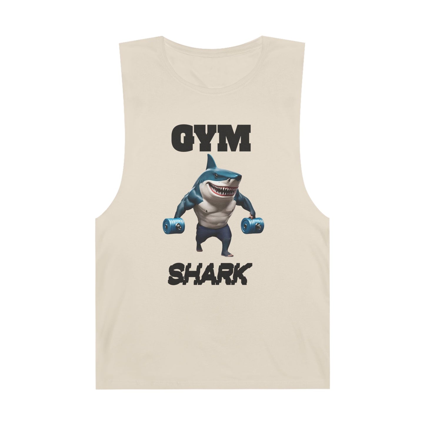 Shark Gym Scoop Bottom Cotton Unisex Barnard Performance Tank