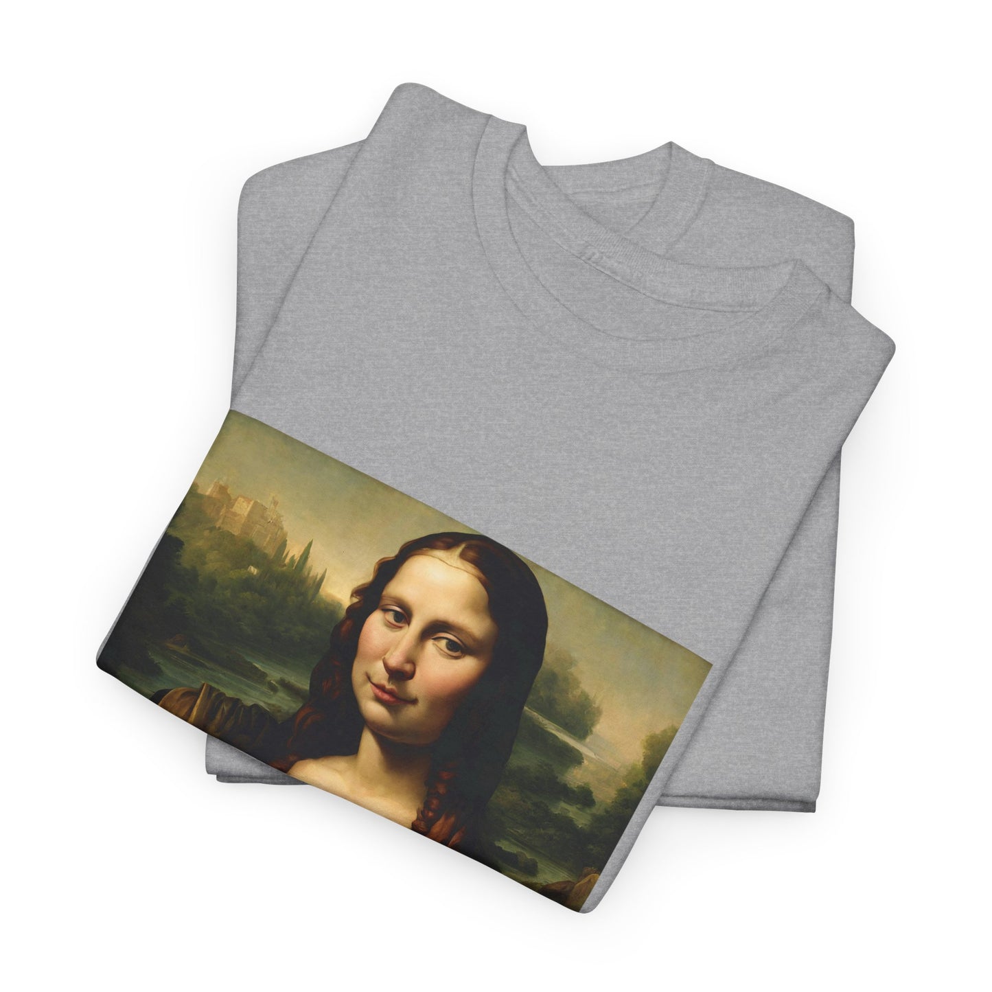 Mona Lisa with Cat - Flashlander Gym Shirt