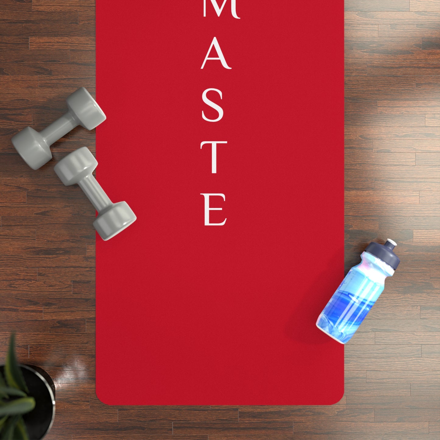 Flashlander Namaste Rubber Yoga Mat Red