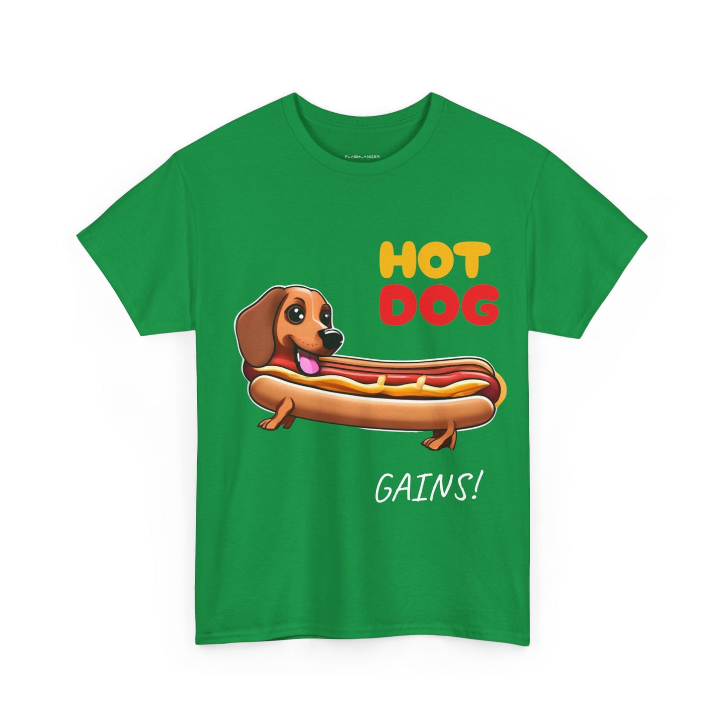 Hot Dog Gains Dachshund Dog - Flashlander Gym Shirt