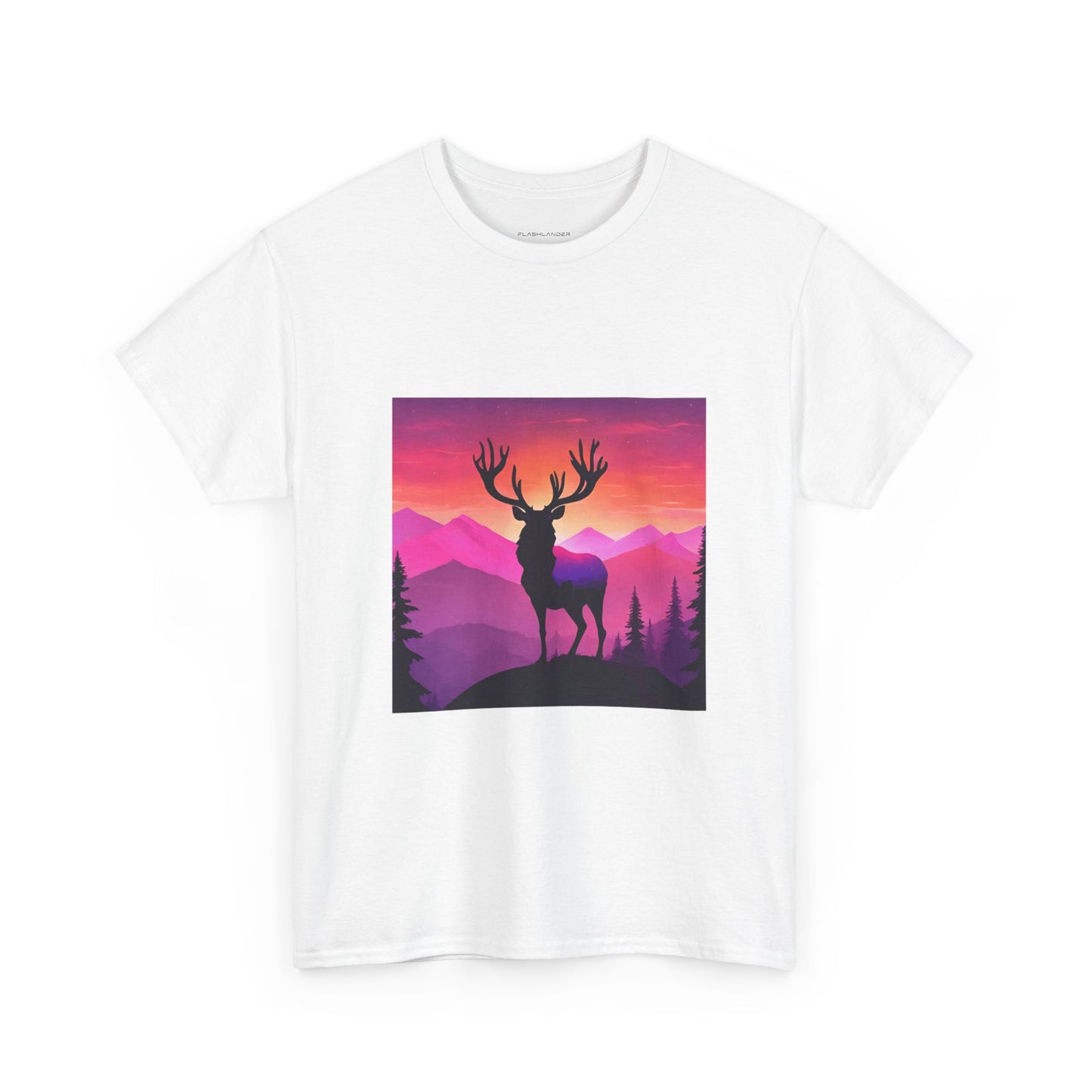 Deer Majestic Sunset Flashlander Gym Shirt