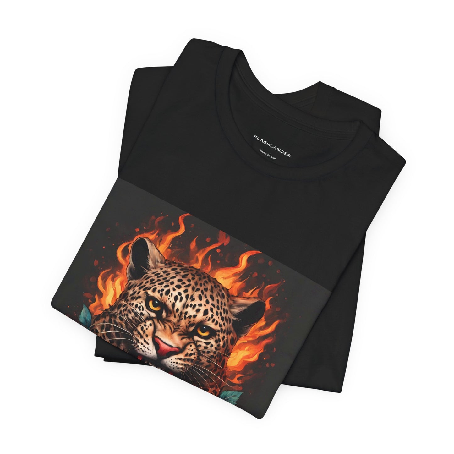 Leopard Flames Flashlander Gym Shirt