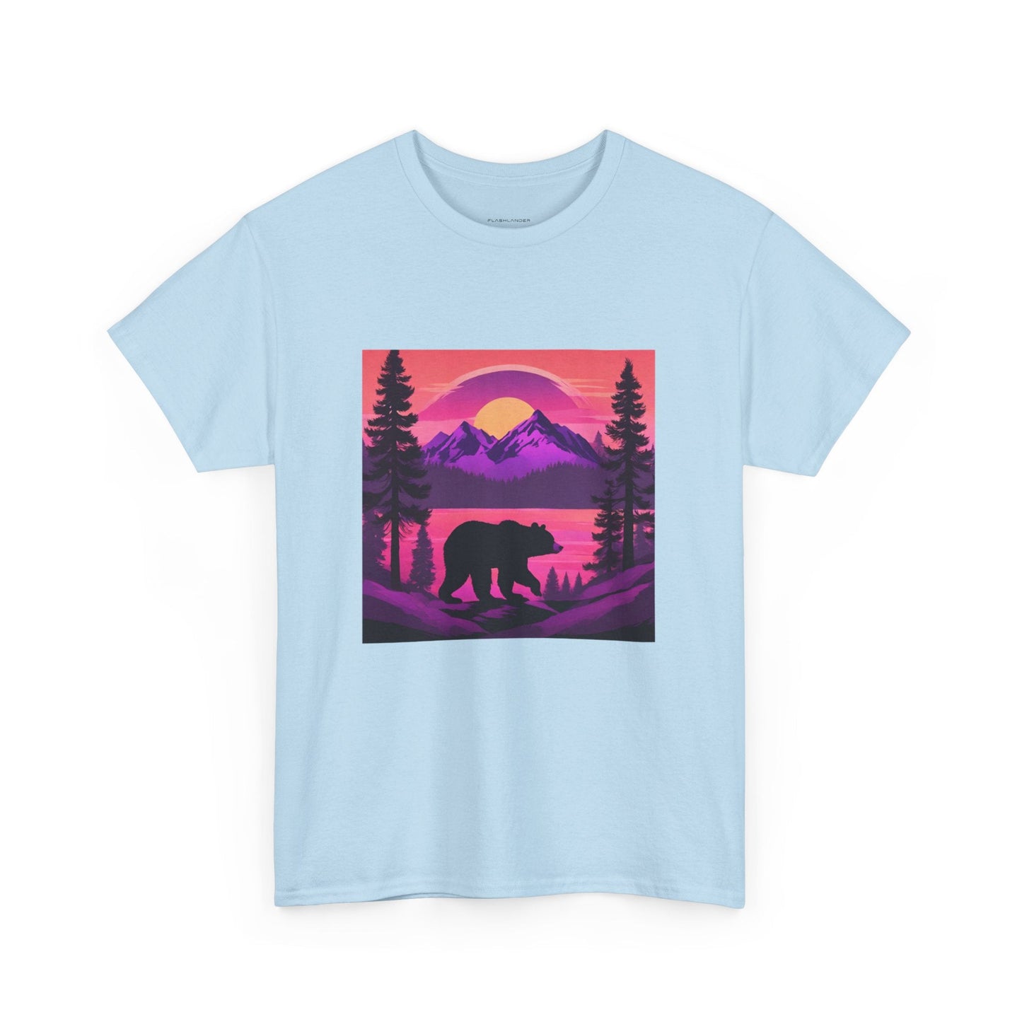 T-shirt graphique Bear Majestic Sunset Flashlander