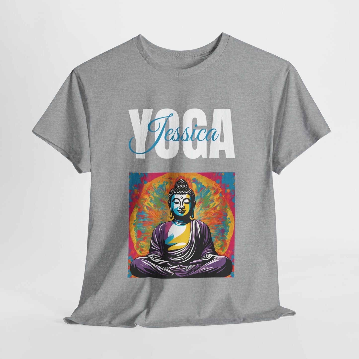 Personalized Yoga Shirt - Buddha Tee - Custom Name Flashlander Yoga Tee