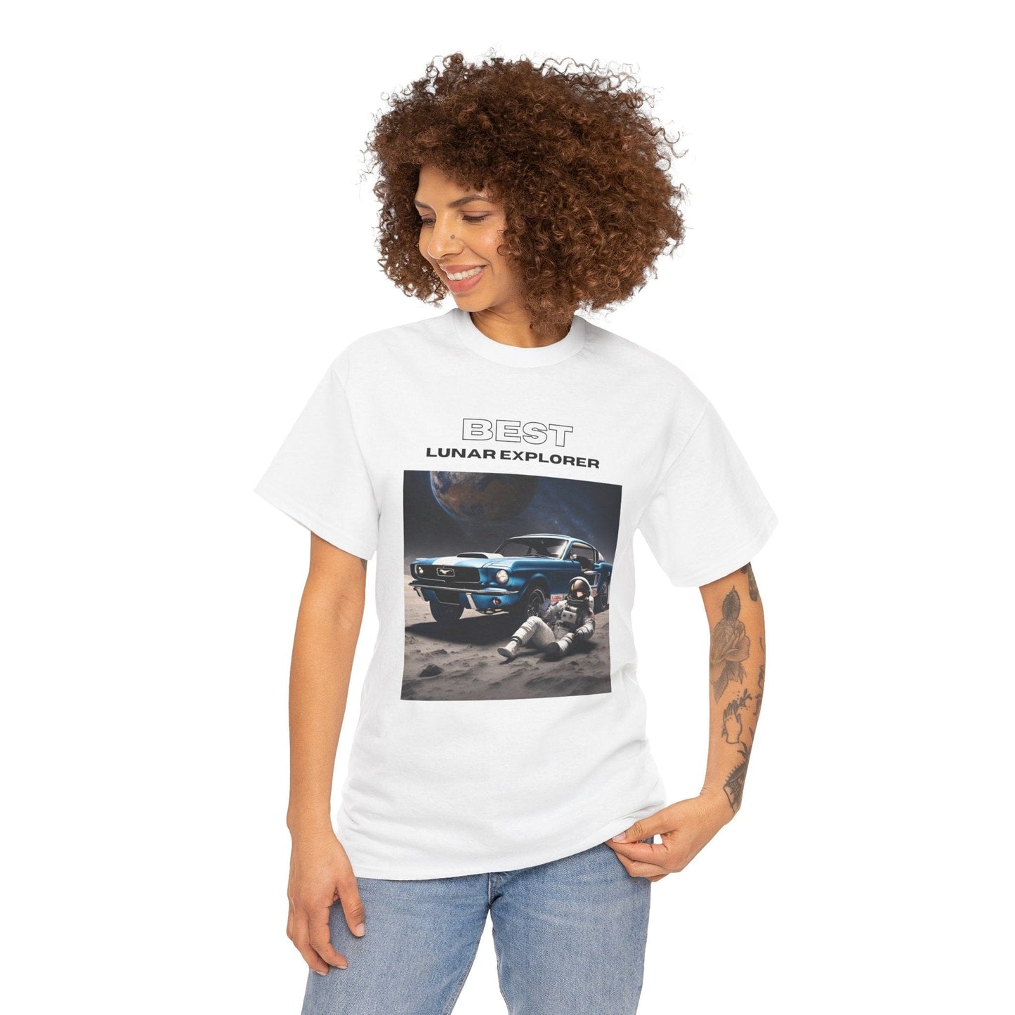 Astronaut Adventure Best Lunar Explorer Graphic Tee Flashlander