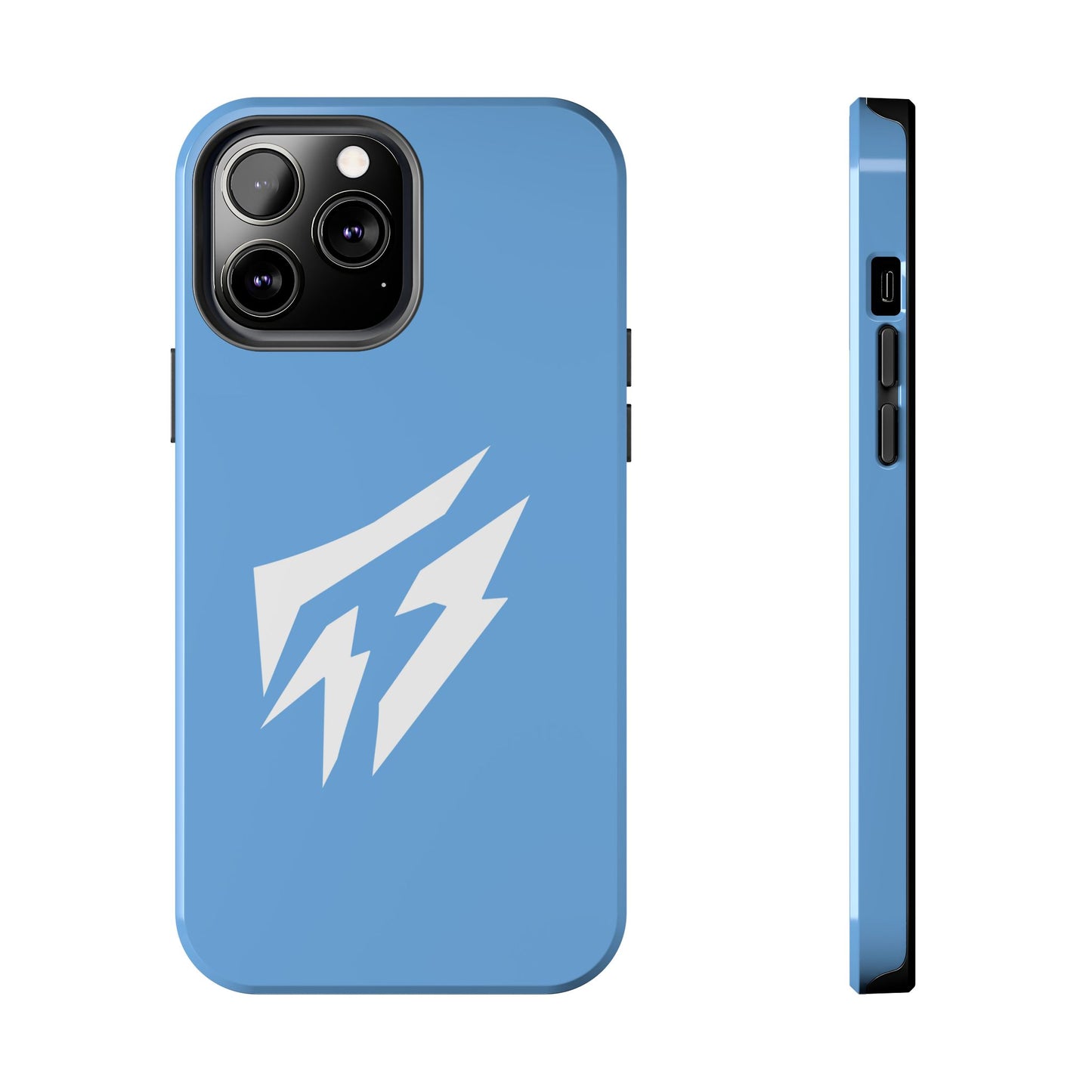 Flashlander Thunders Tough Phone Cases for all Iphone and Samsung Galaxy Light Blue