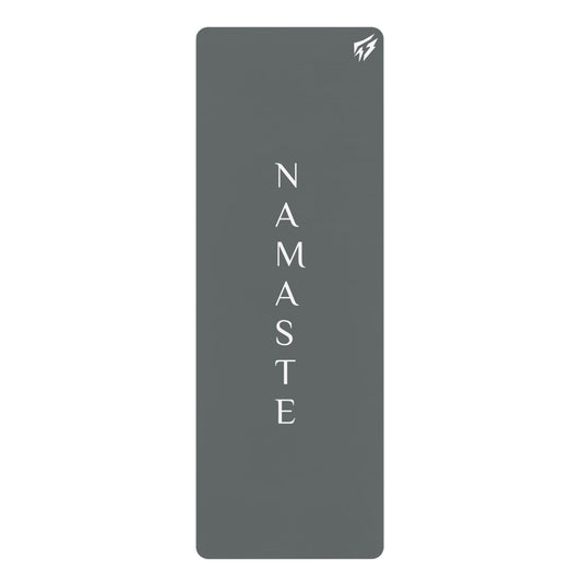 Flashlander Namaste Rubber Yoga Mat Dark Grey