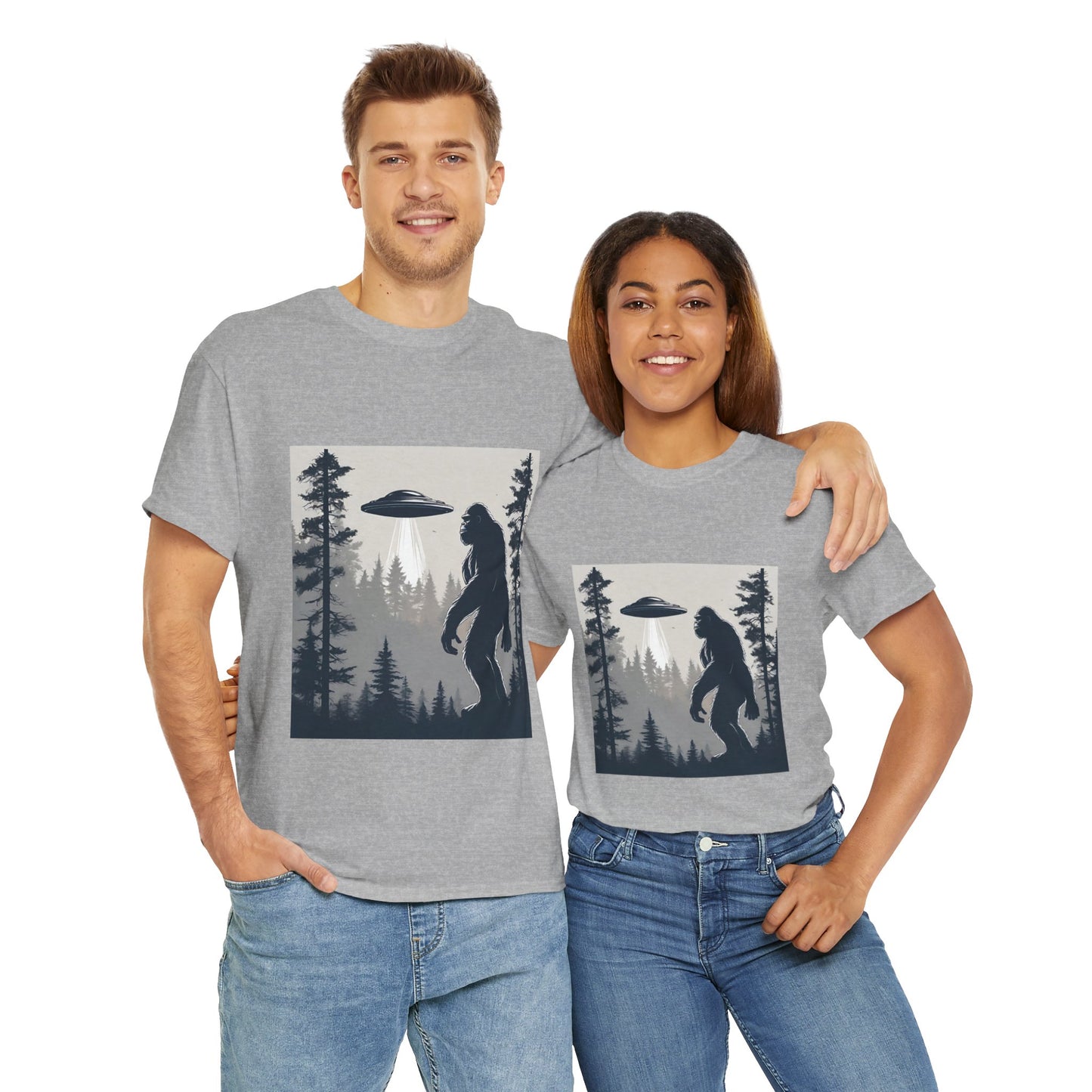 Sasquatch rencontre Bigfoot et OVNI - T-shirt de sport Flashlander