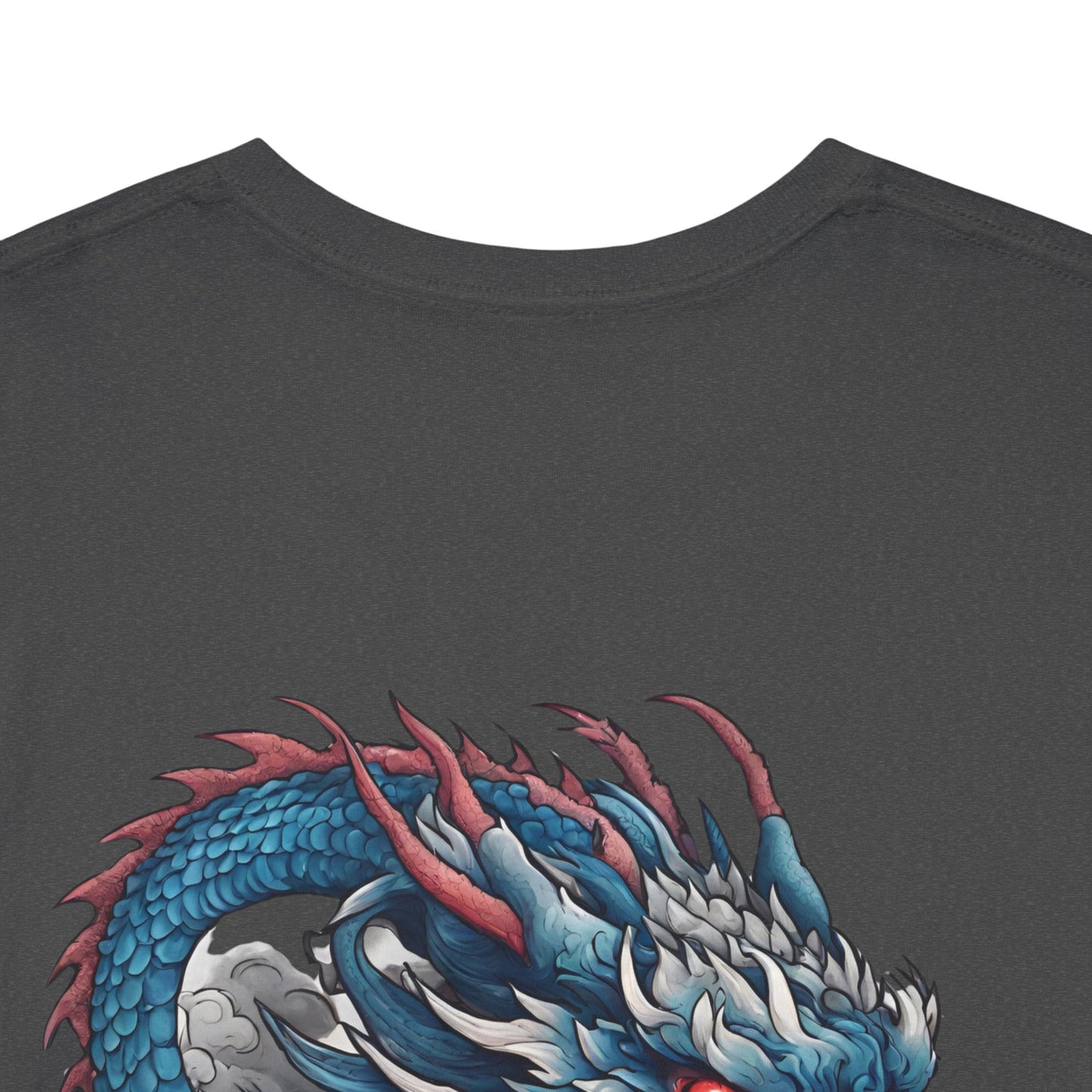 Japanese Blue Dragon with Custom Japanese Name - Flashlander Gym Shirt