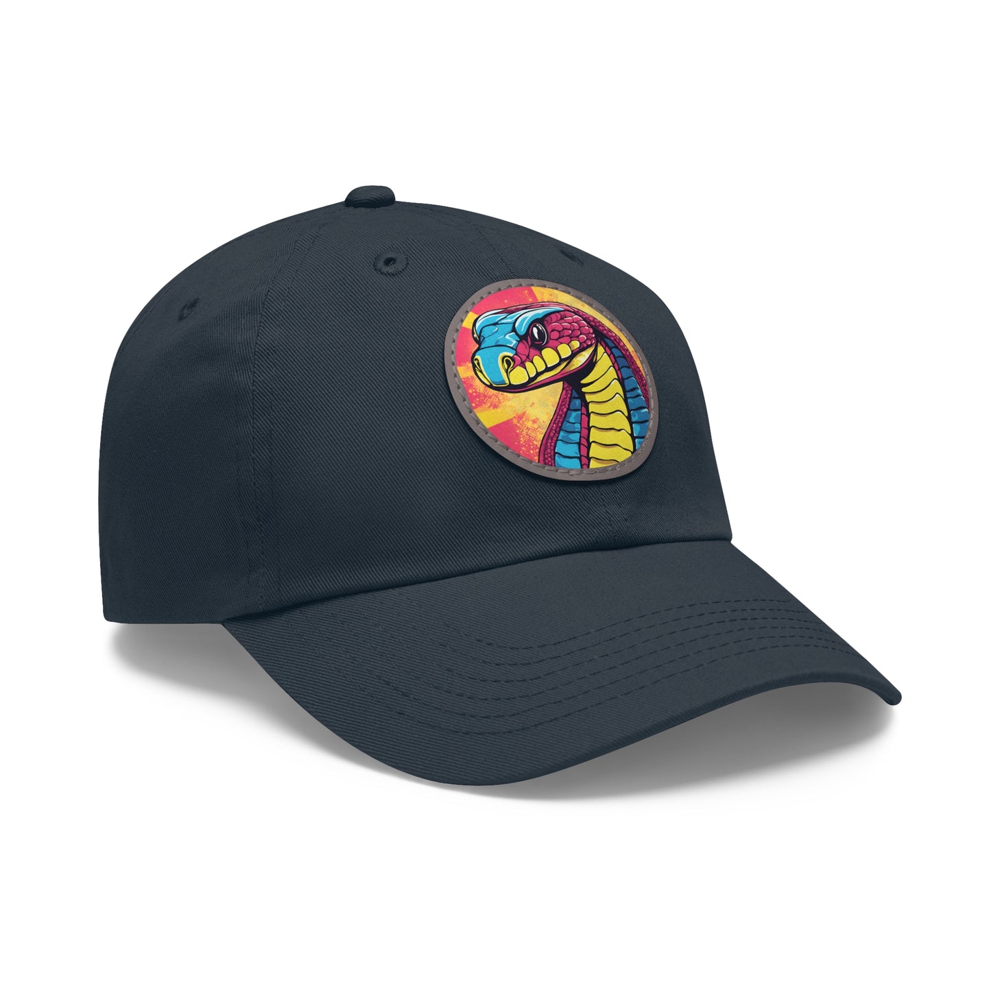 Cobra Hat Cobra Cap Cobra Kai Cobra Snake Art Pop Dad Hat with Patch (Round) Baseball Black Mamba Cap Snake Cap Snake Hat Custom Cap Flashlander