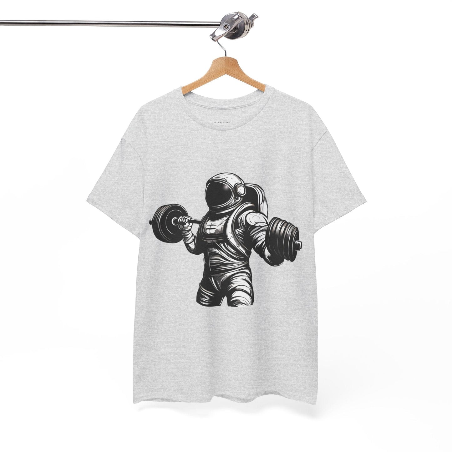 Camiseta de culturista astronauta: rompiendo límites en el espacio Camiseta gráfica de gimnasio Flashlander