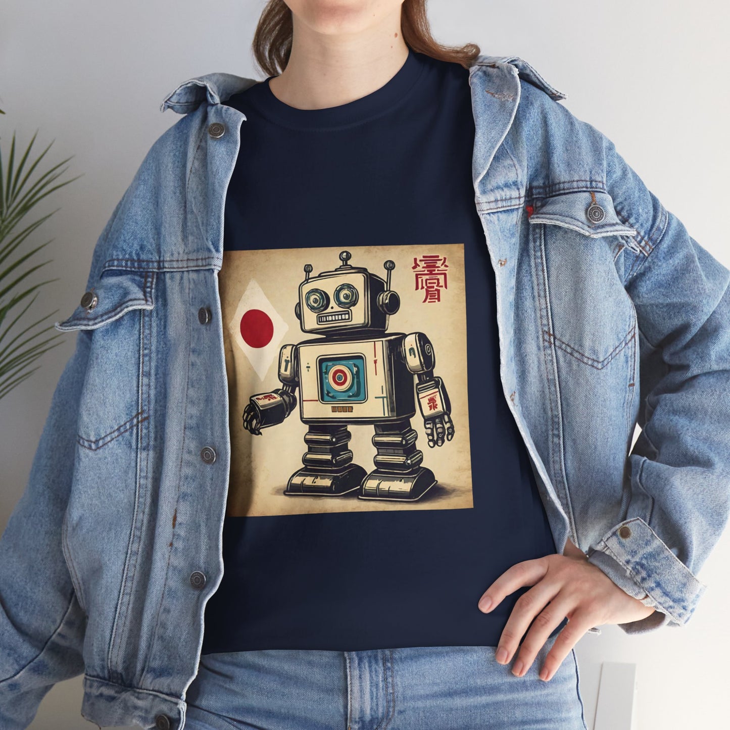 Camiseta deportiva con diseño de robot japonés vintage - Flashlander