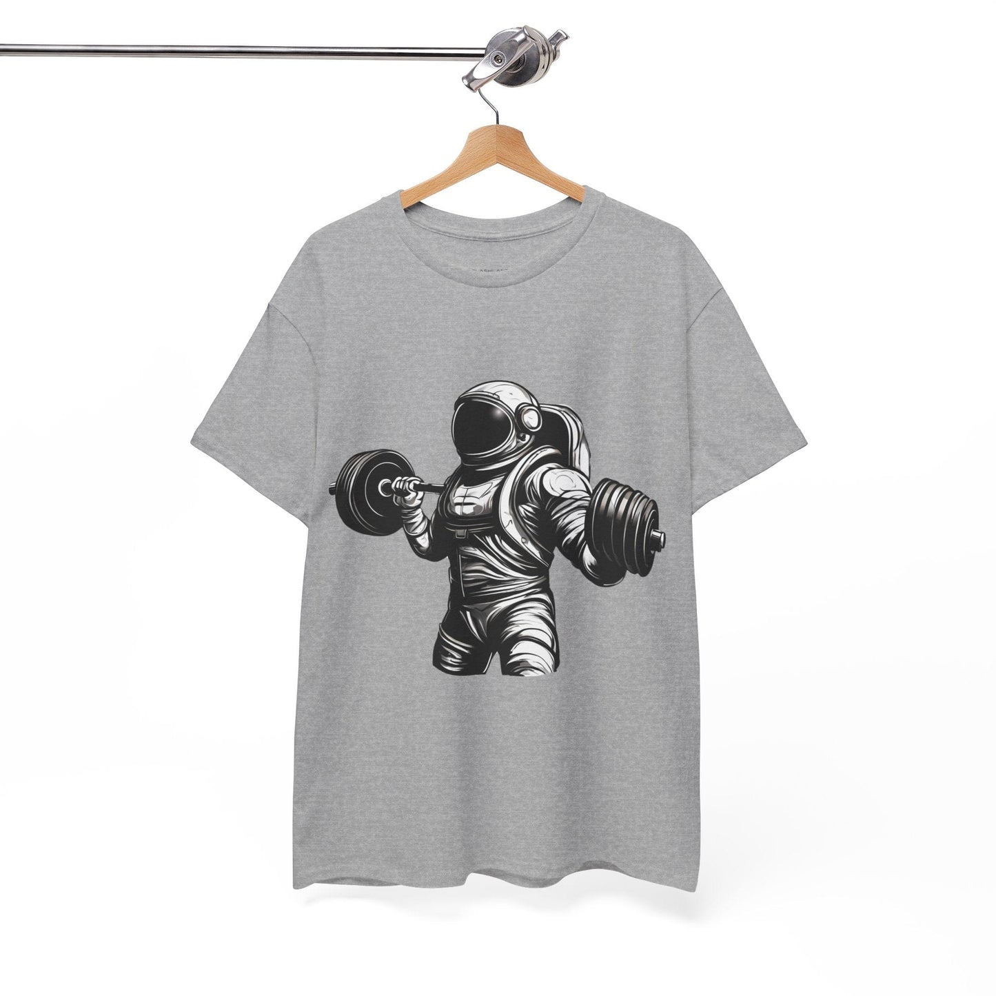 Camiseta de culturista astronauta: rompiendo límites en el espacio Camiseta gráfica de gimnasio Flashlander