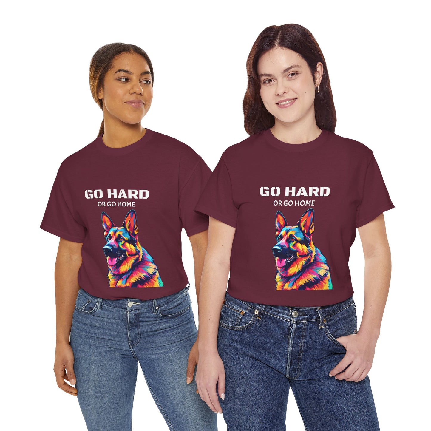 German Shepherd Dog Pop Art - Go Hard or Go Home Flashlander Gym Shirt