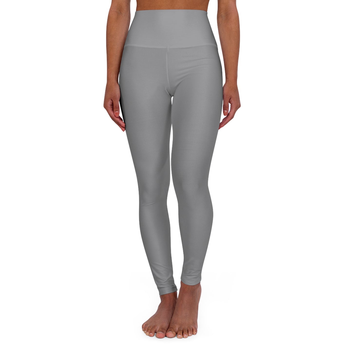 Flashlander Sportswear Zen High Waisted Yoga Leggings Grey (AOP) B