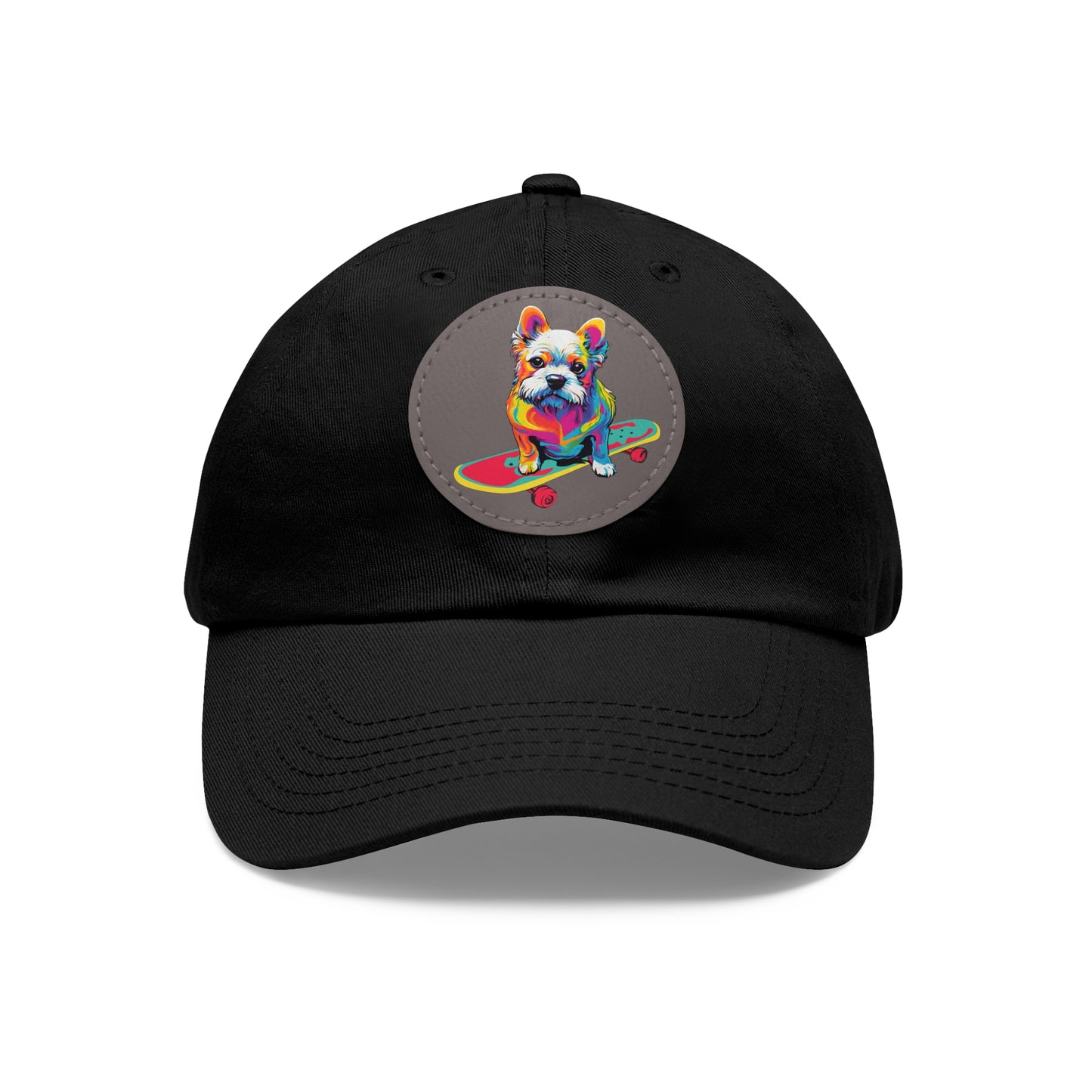 Skateboard Dog Hat Skateboard Dog Cap Art Pop Dog Hat Dad Hat with Patch Baseball Puppy Hat Puppy Cap Paw Cap Dog Hat Dog Cap Art PopDog Cap