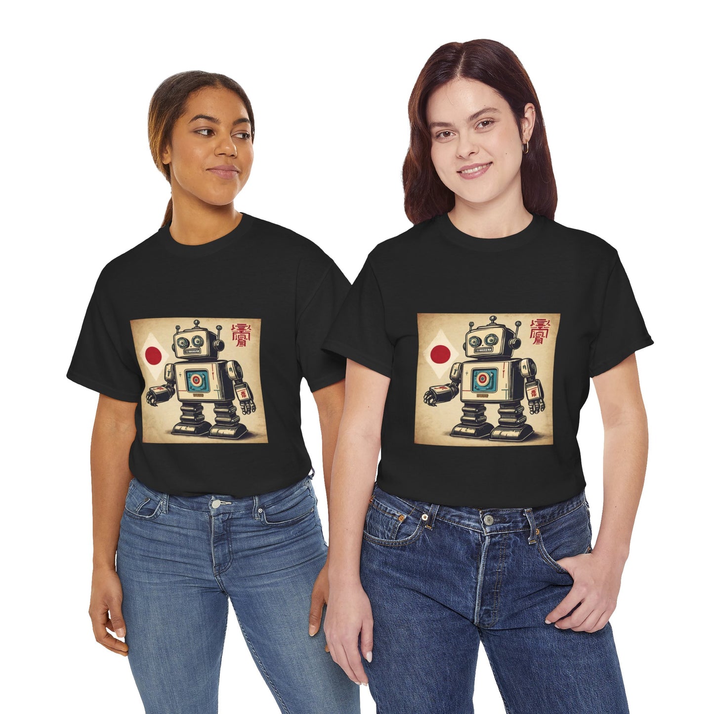 Camiseta deportiva con diseño de robot japonés vintage - Flashlander