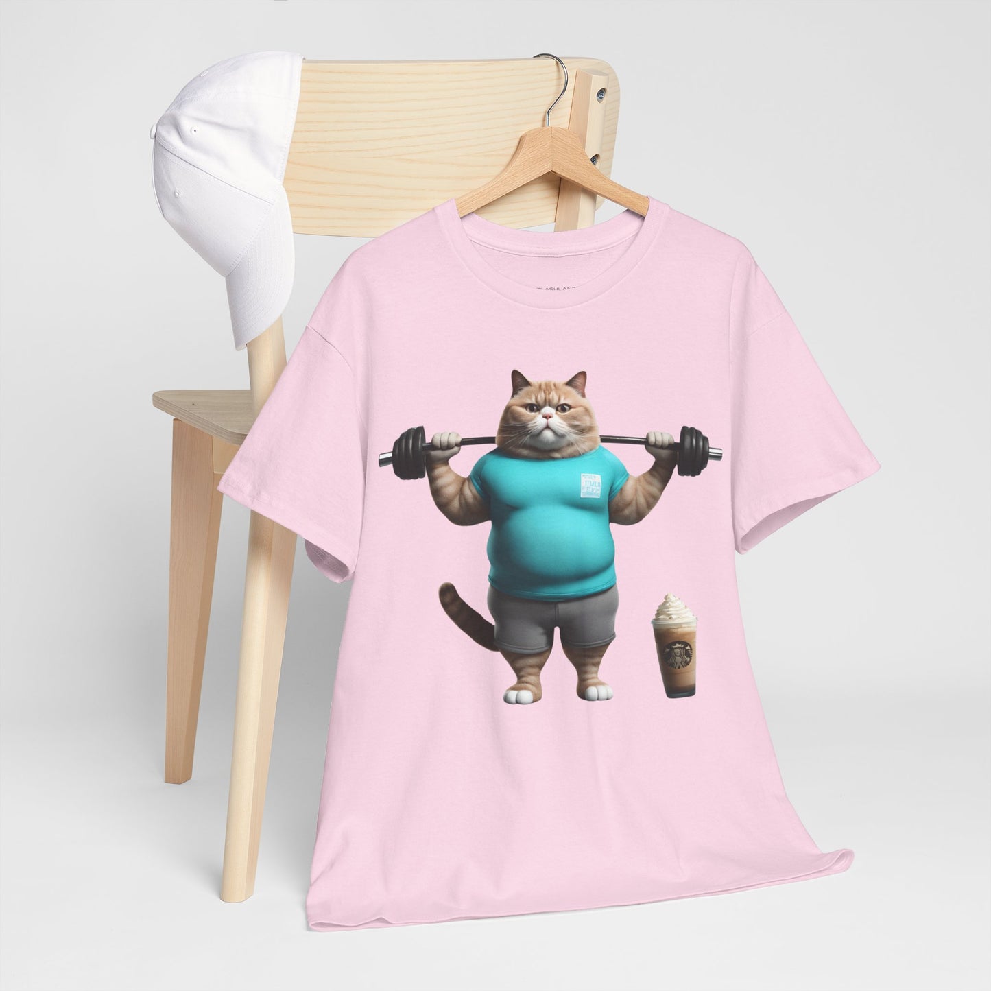 Funny Fat Cat Lifting - Flashlander Gym Shirt