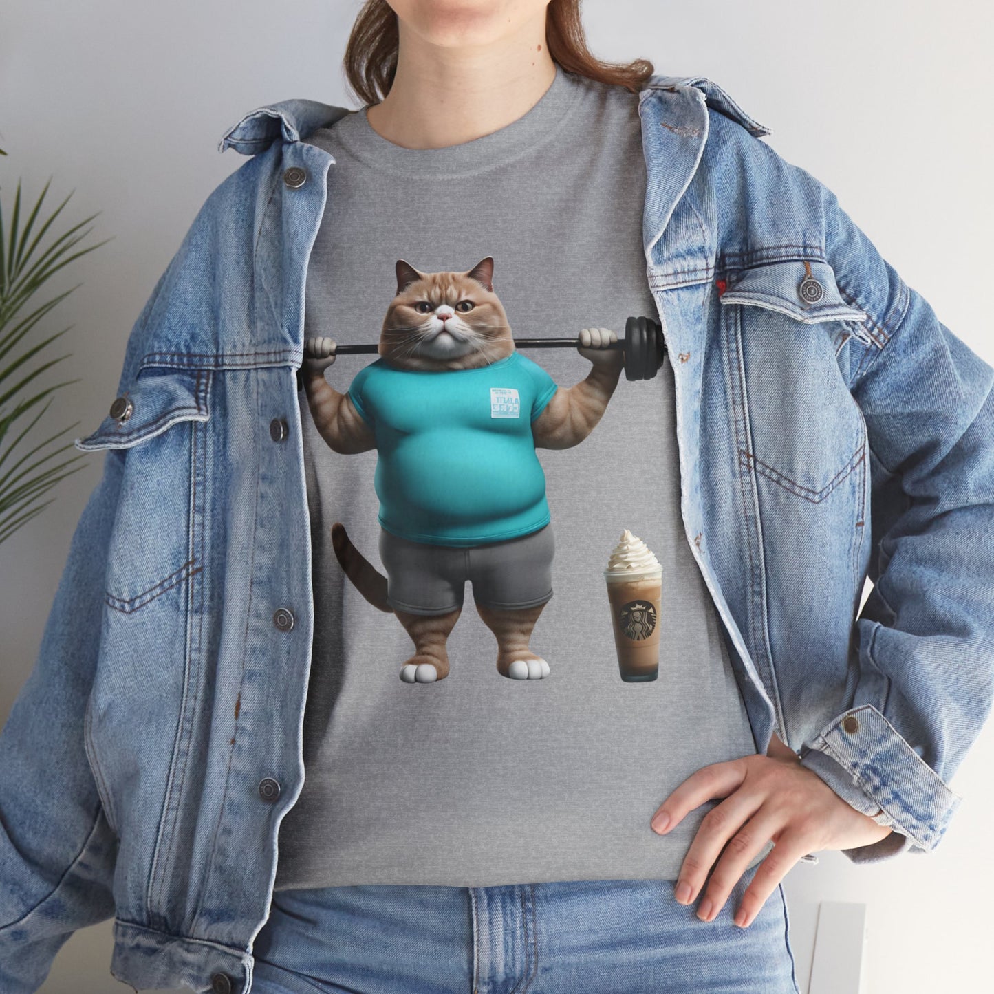 Funny Fat Cat Lifting - Flashlander Gym Shirt