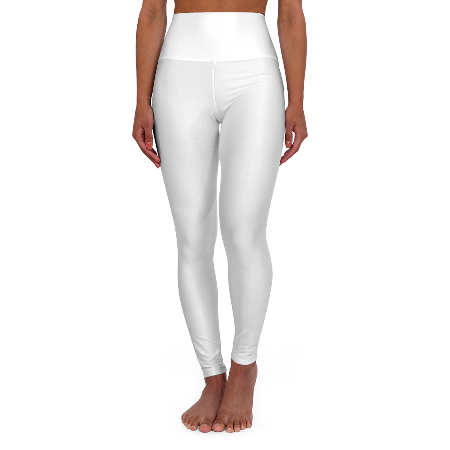 Flashlander Sportswear Zen High Waisted Yoga Leggings White (AOP) B