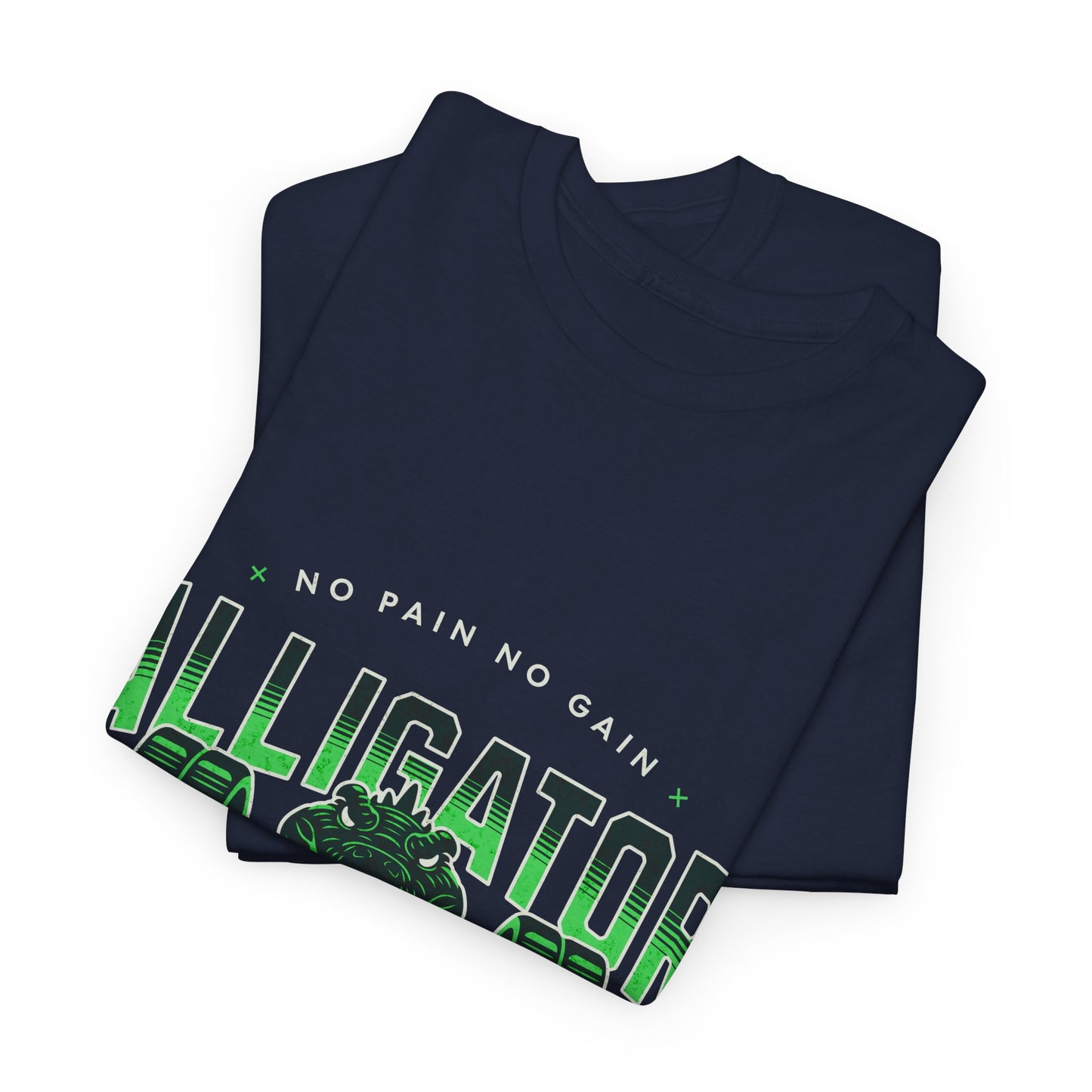 Aligator Gym Shirt Flashlander Cotton Unisex Charcoal Black Graphic Tee