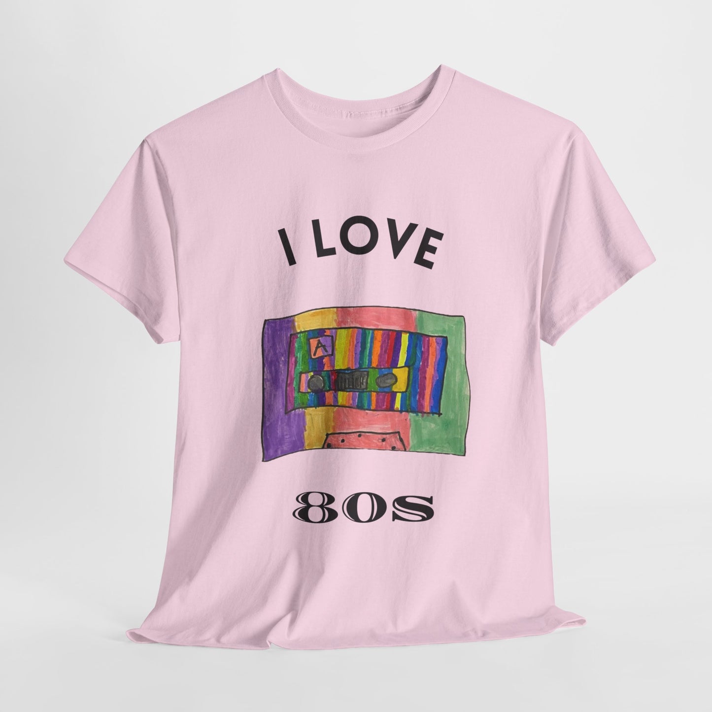 Retro Vibes Art Pop Cassette Tape I Love 80's - Flashlander Gym Shirt