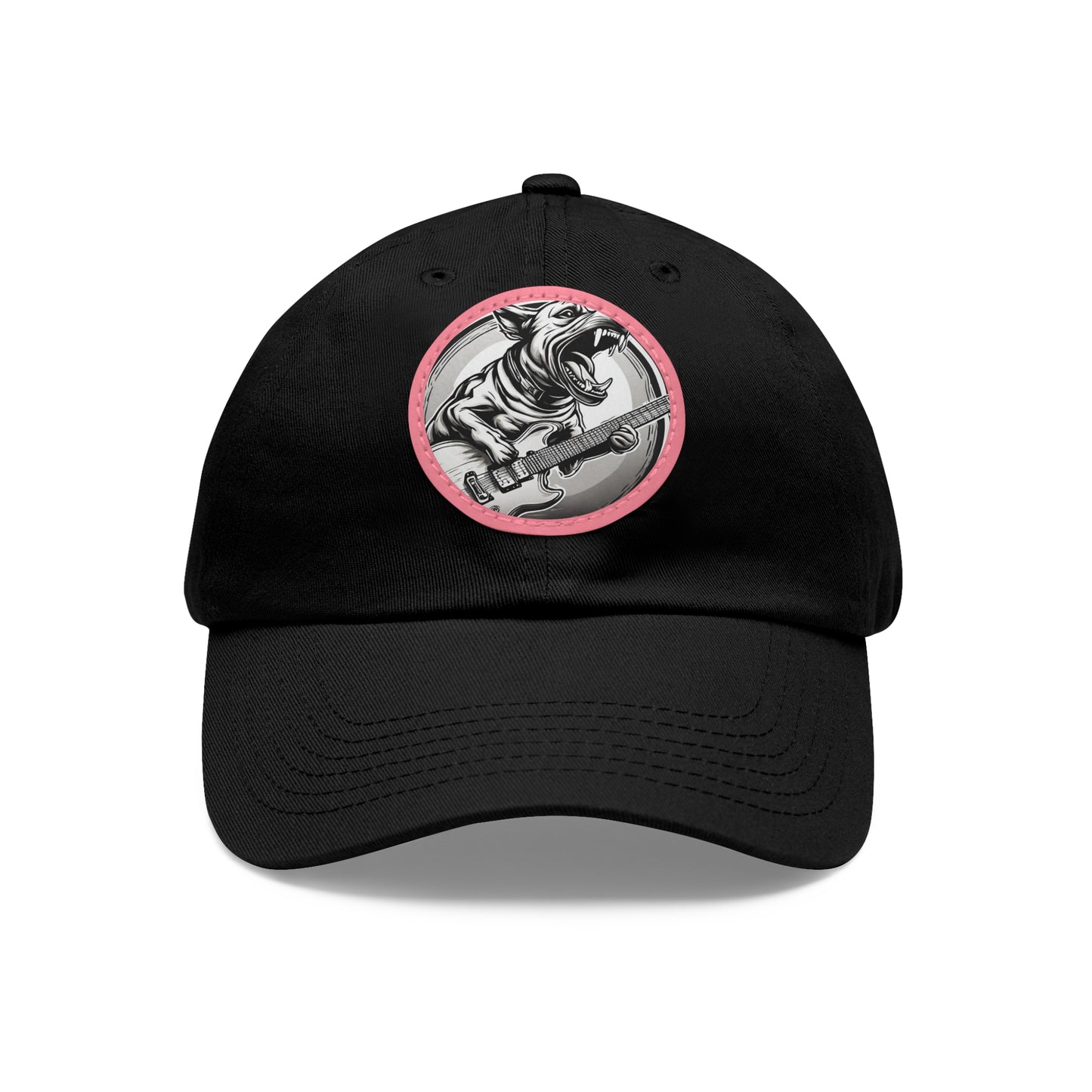 Guitar Dog Hat Sportswear Cap Guitar Dog Cap Dog Guitar Hat Dog Guitar Hat Hat Dad Hat with Patch (Round) Baseball Cap Dog Hat Rock Dog Hat Custom Hat Flashlander