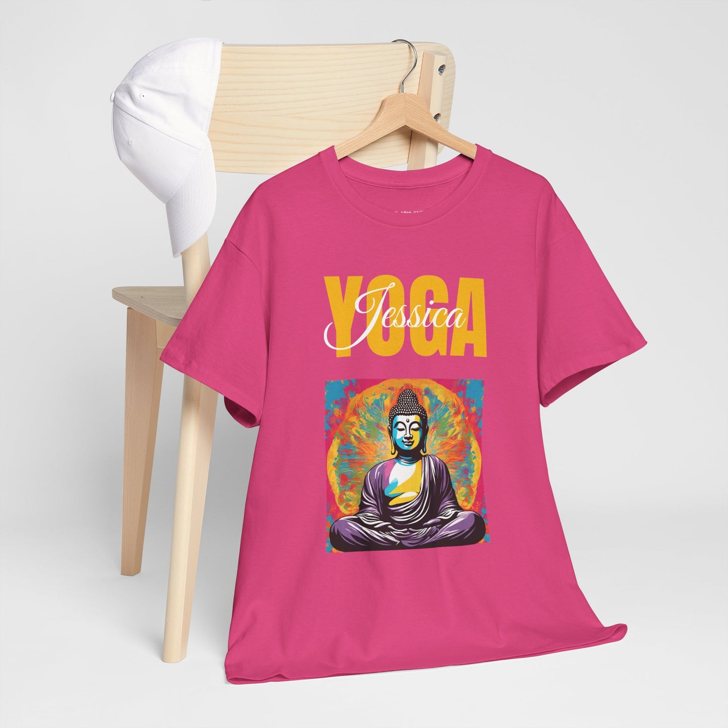 Personalized Yoga Shirt - Buddha Tee - Custom Name Flashlander Yoga Tee